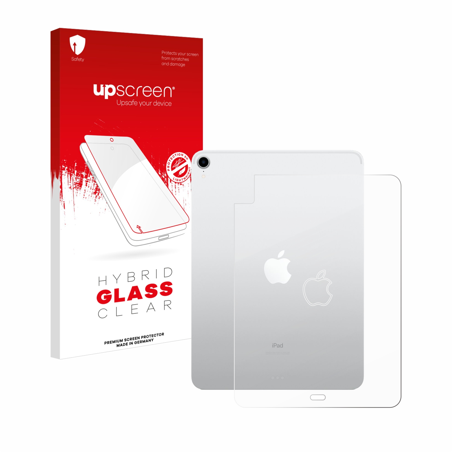 čirá skleněná fólie upscreen Hybrid Glas pro Apple iPad Air 4 WiFi 2020 (zadní strana, 4. Gen.)