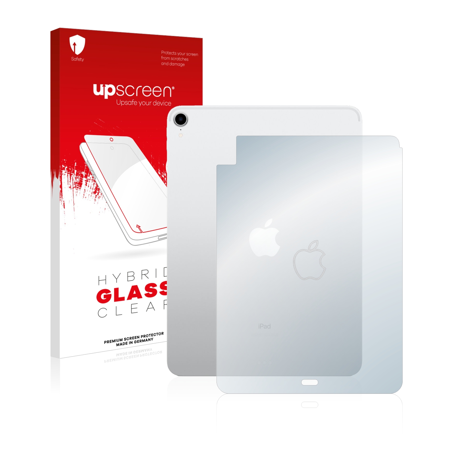 čirá skleněná fólie upscreen Hybrid Glas pro Apple iPad Air 4 WiFi Cellular 2020 (zadní strana, 4. Gen.)