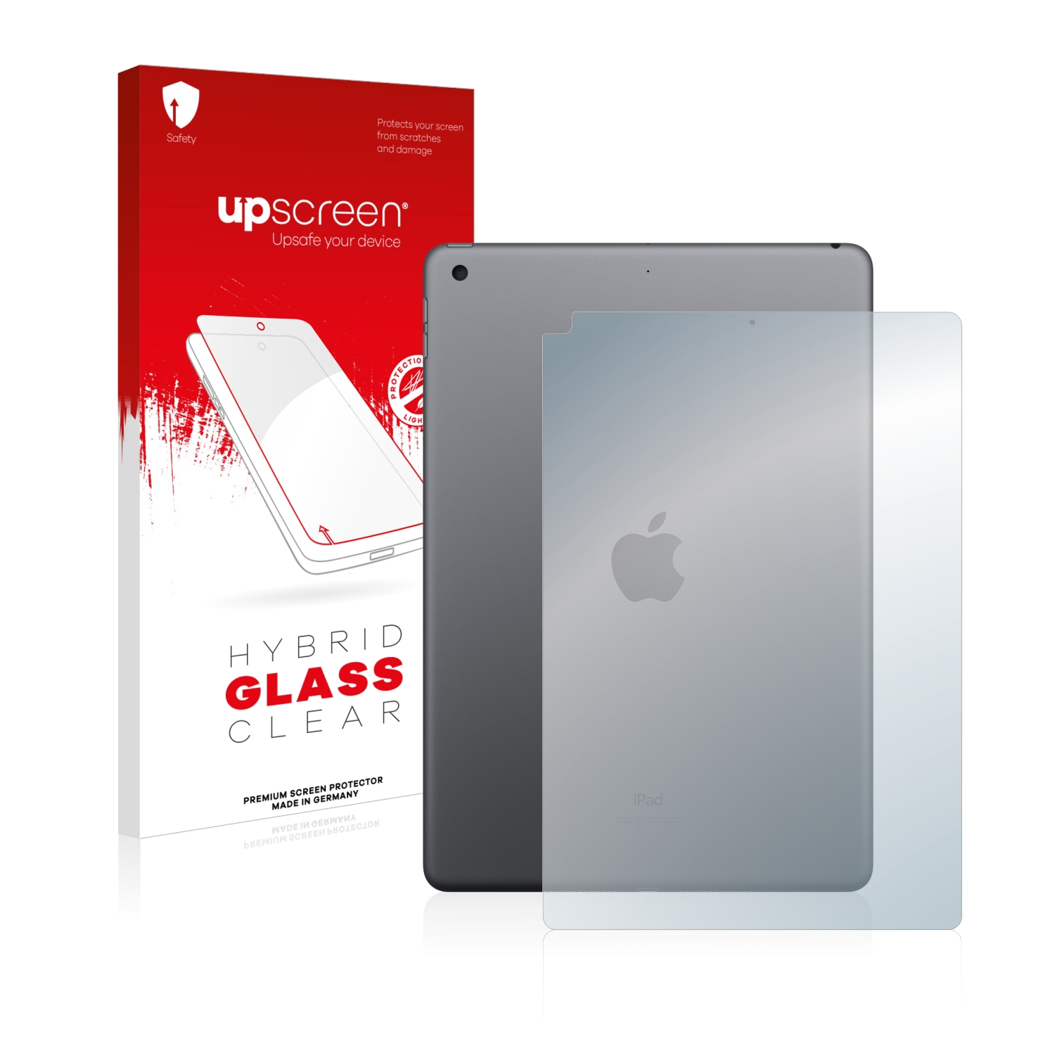 čirá skleněná fólie upscreen Hybrid Glas pro Apple iPad 10.2 WiFi 2020 (zadní strana, 8. Gen.)