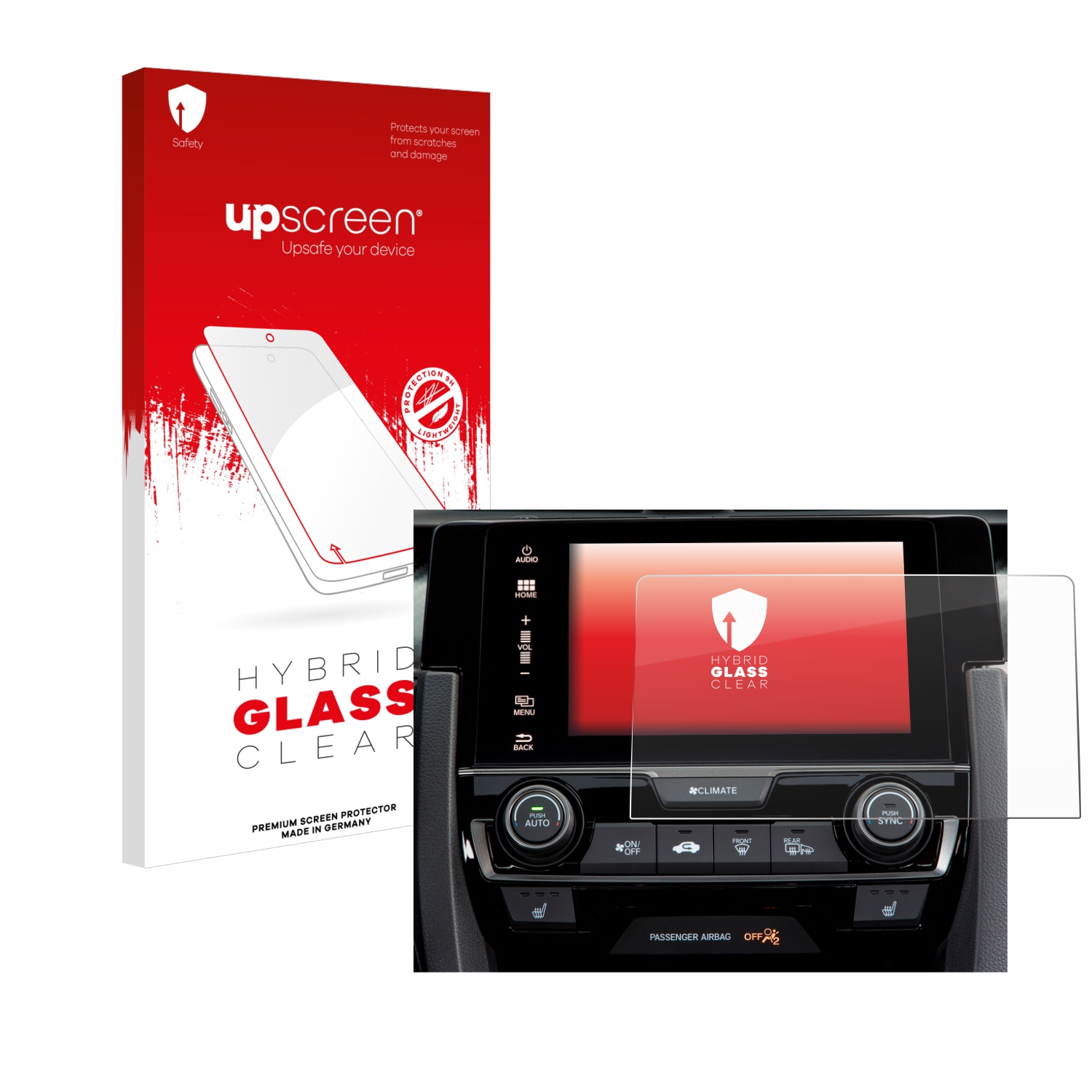 čirá skleněná fólie upscreen Hybrid Glas pro Honda Civic 2020 Infotainment System 2020
