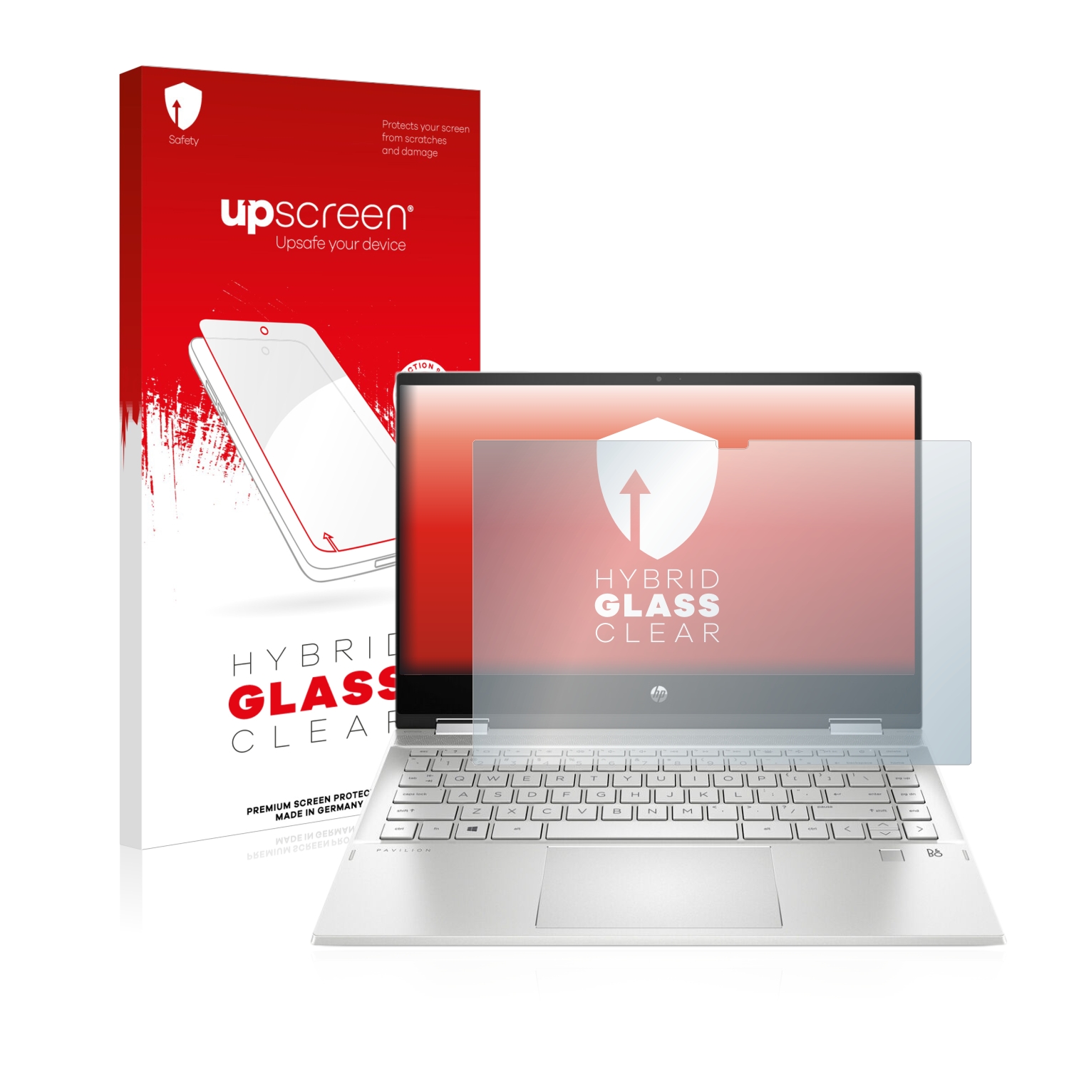 čirá skleněná fólie upscreen Hybrid Glas pro HP Pavilion x360 (14-dwX)