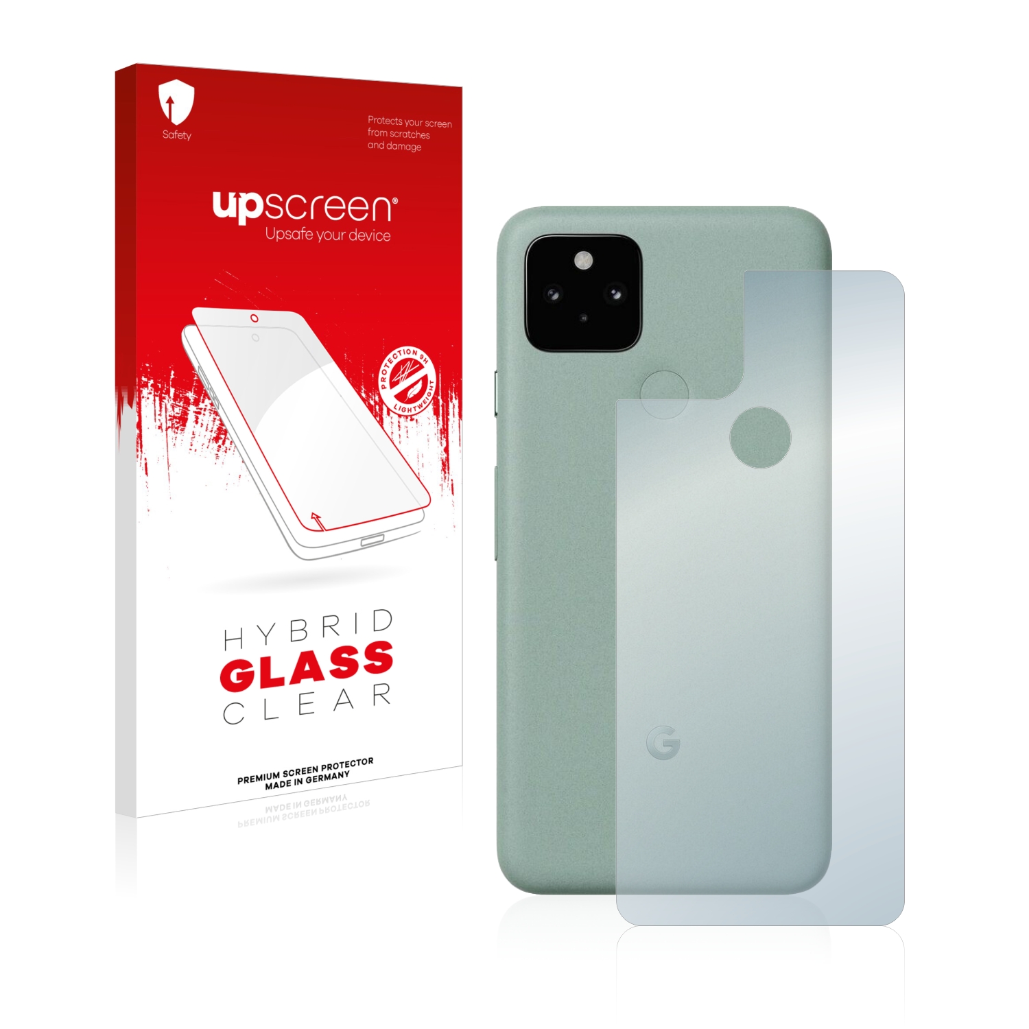 čirá skleněná fólie upscreen Hybrid Glas pro Google Pixel 5 (zadní strana)