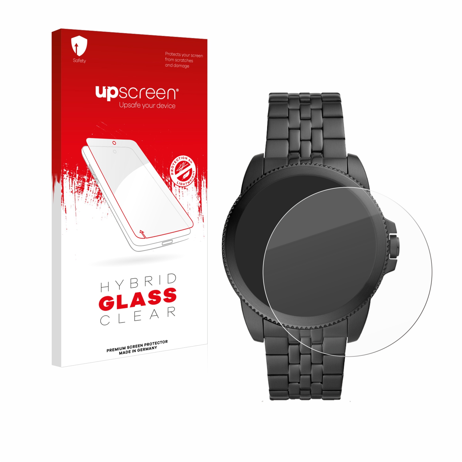 čirá skleněná fólie upscreen Hybrid Glas pro Fossil Gen 5E