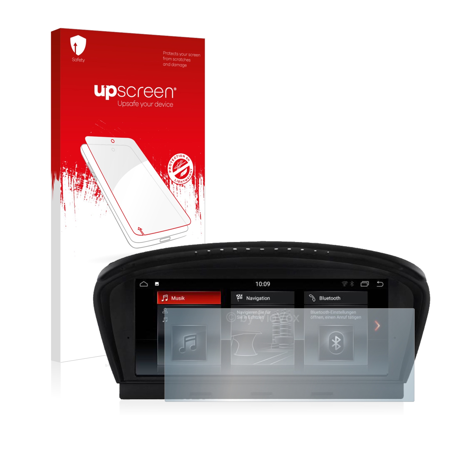 čirá skleněná fólie upscreen Hybrid Glas pro BMW 3 E90 2005-2008 VioVox 8210 8.8