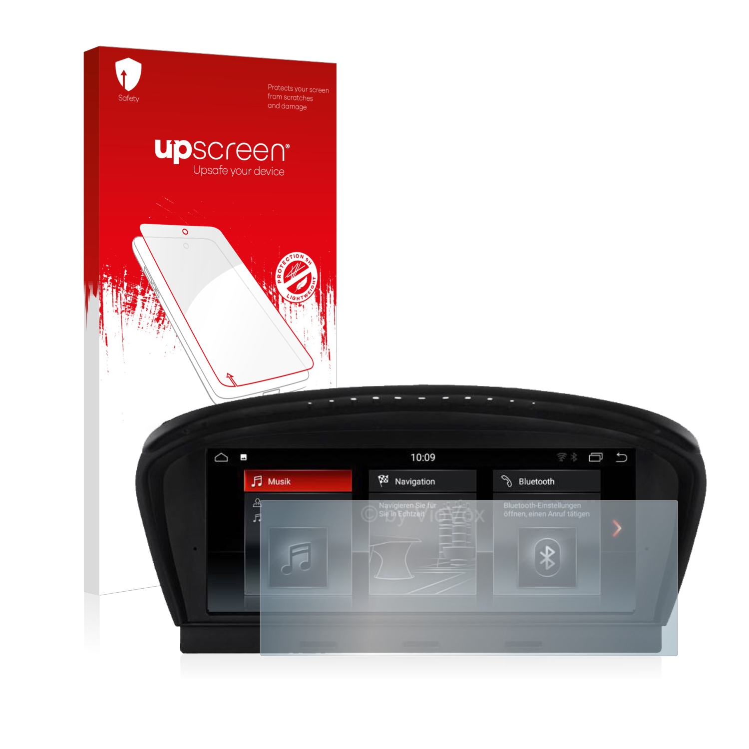 čirá skleněná fólie upscreen Hybrid Glas pro BMW 3 E92 2005-2008 VioVox 8210 8.8