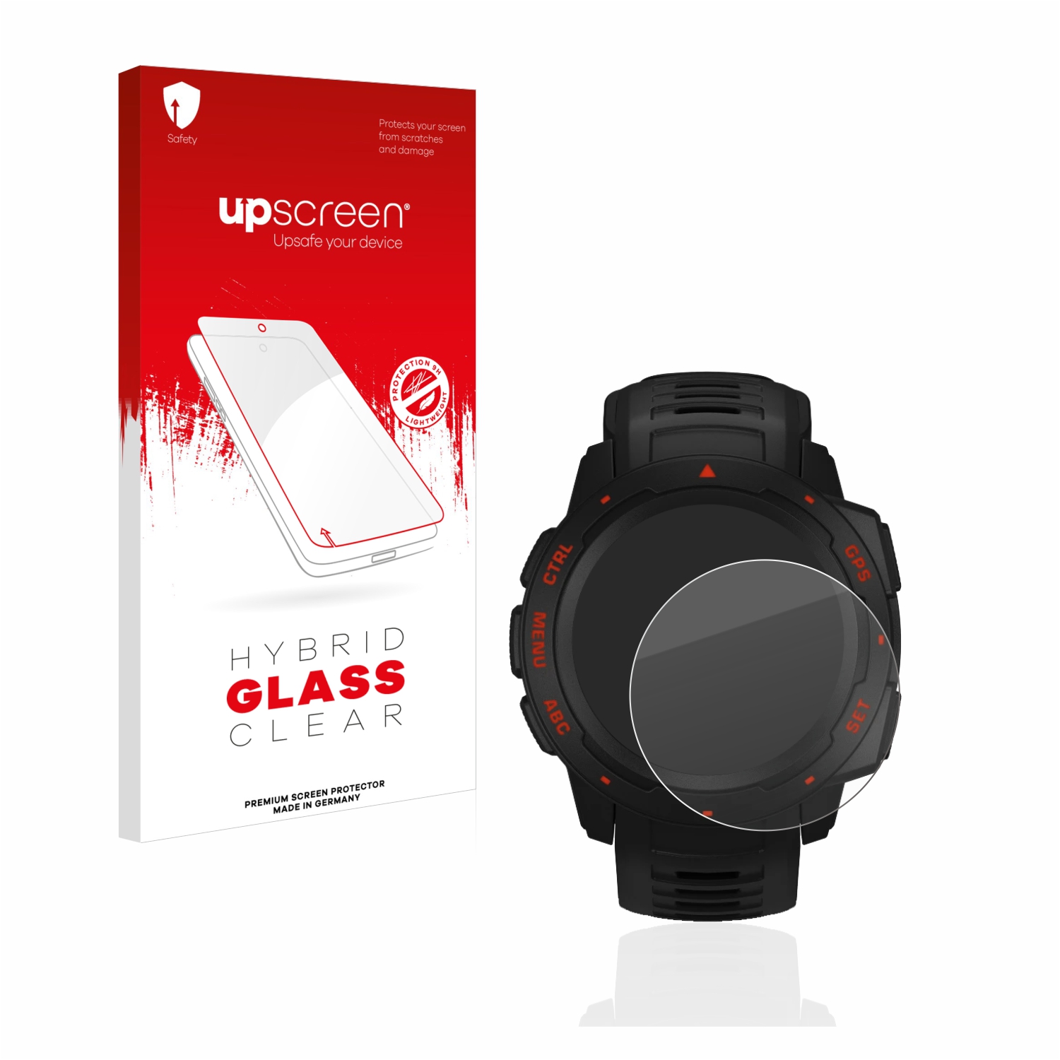 čirá skleněná fólie upscreen Hybrid Glas pro Garmin Instinct Esports