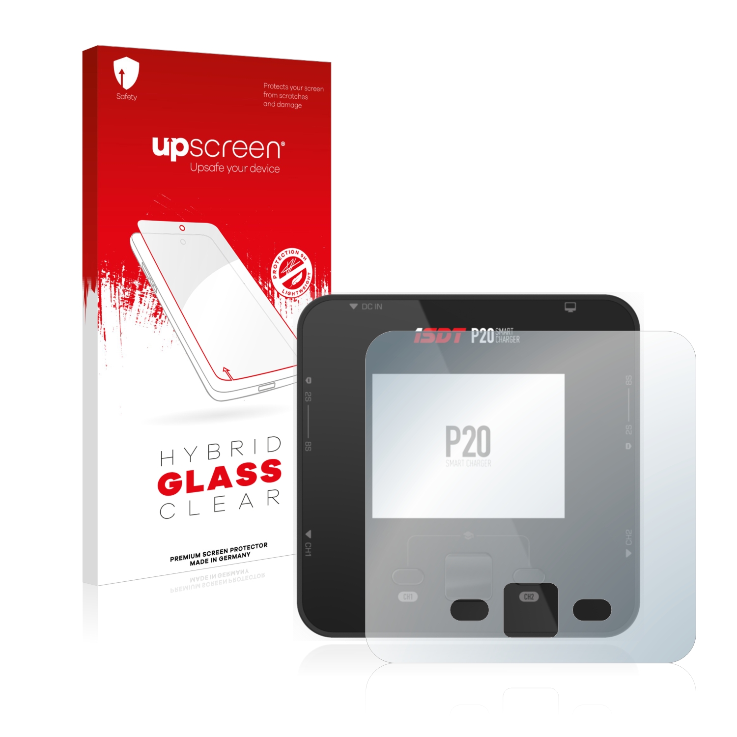 čirá skleněná fólie upscreen Hybrid Glas pro ISDT P20