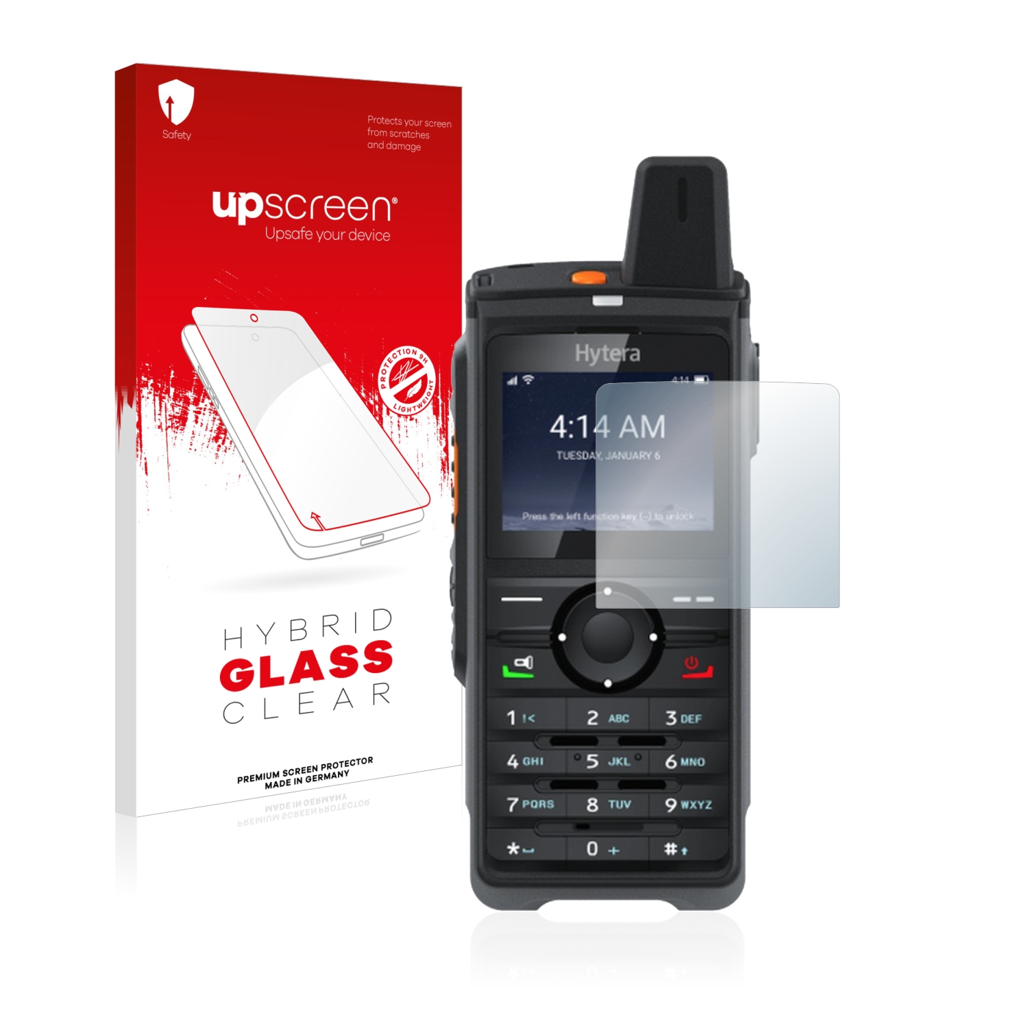 čirá skleněná fólie upscreen Hybrid Glas pro Hytera PNC380