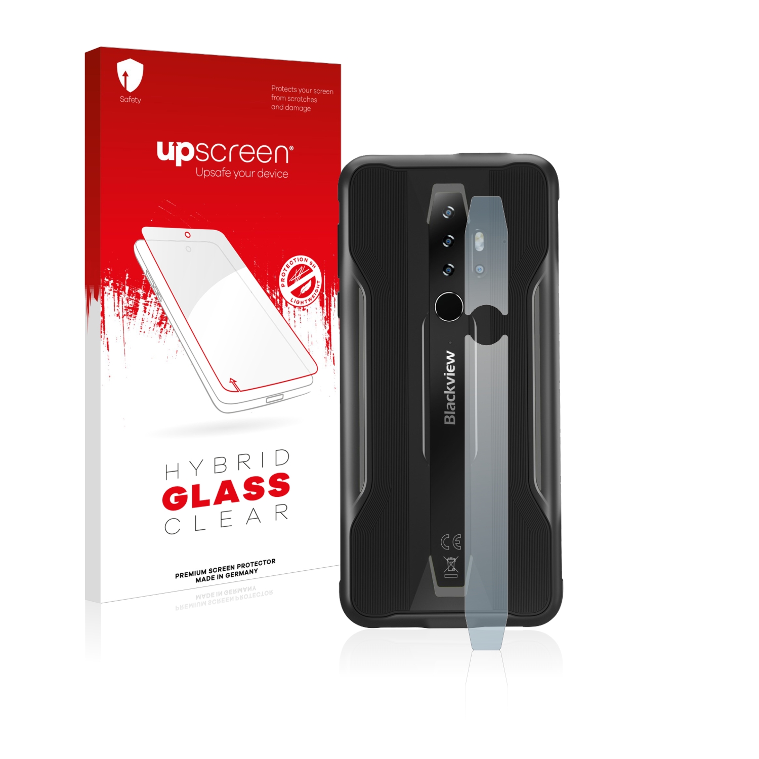 čirá skleněná fólie upscreen Hybrid Glas pro Blackview BV6300 Pro (pouze kamera)