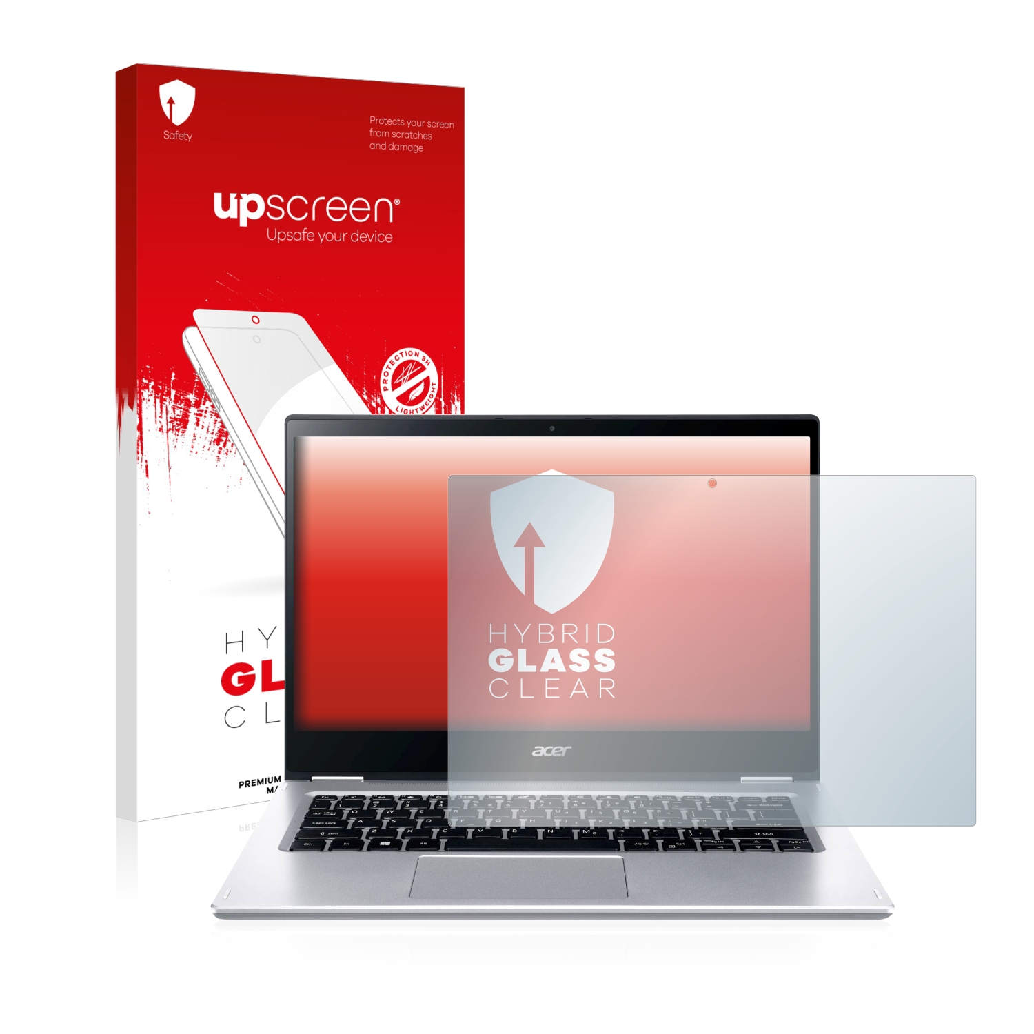 čirá skleněná fólie upscreen Hybrid Glas pro Acer Spin 3 SP314-54N