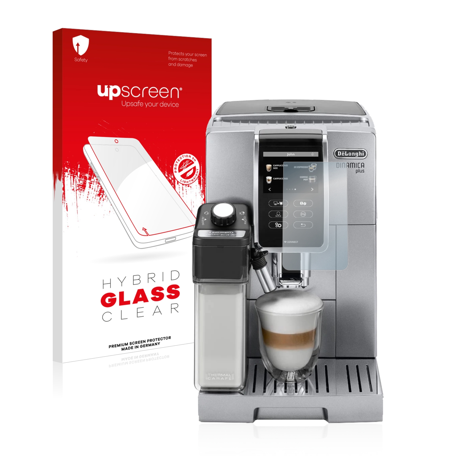 čirá skleněná fólie upscreen Hybrid Glas pro DeLonghi Dinamica Plus ECAM370.95.T