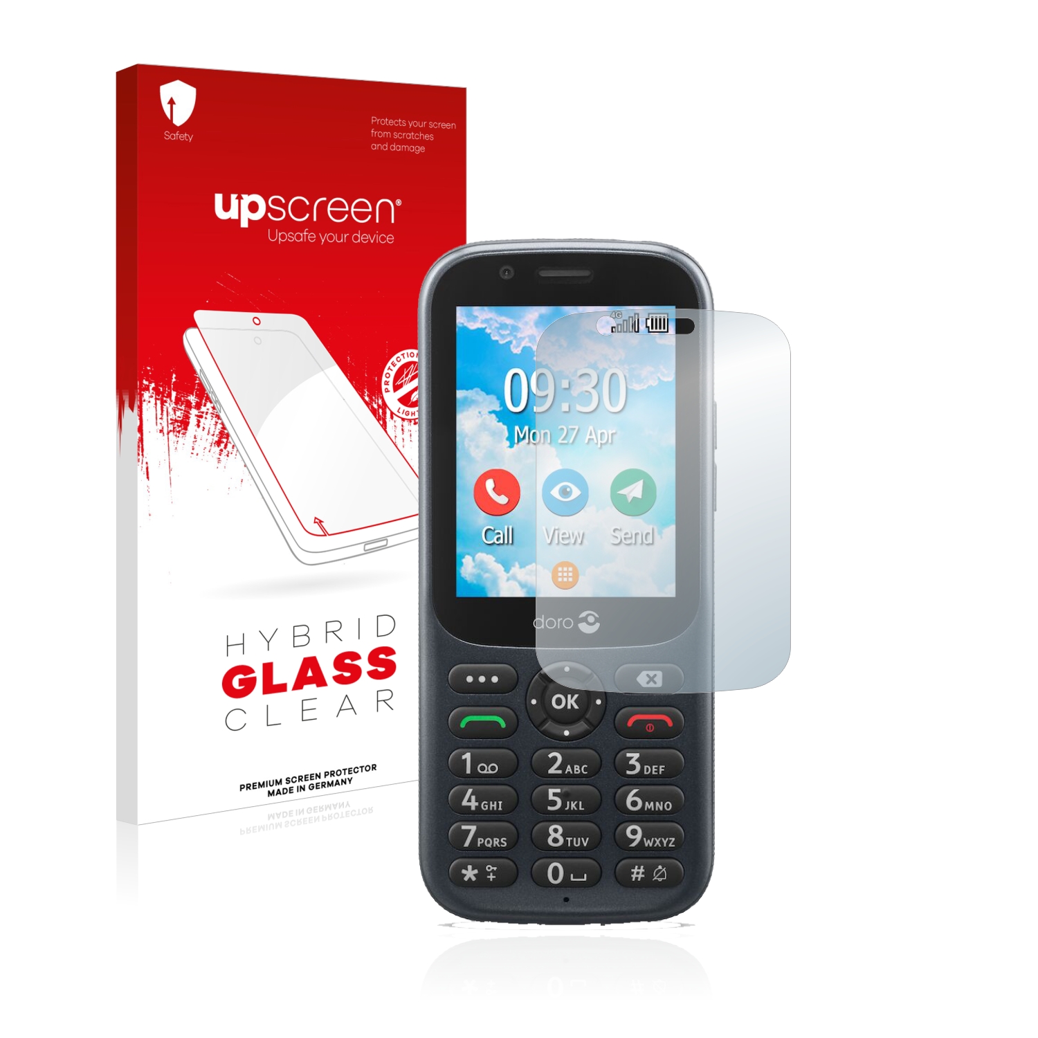 čirá skleněná fólie upscreen Hybrid Glas pro Doro 730X