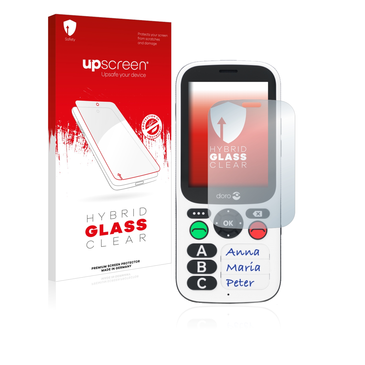 čirá skleněná fólie upscreen Hybrid Glas pro Doro 780X