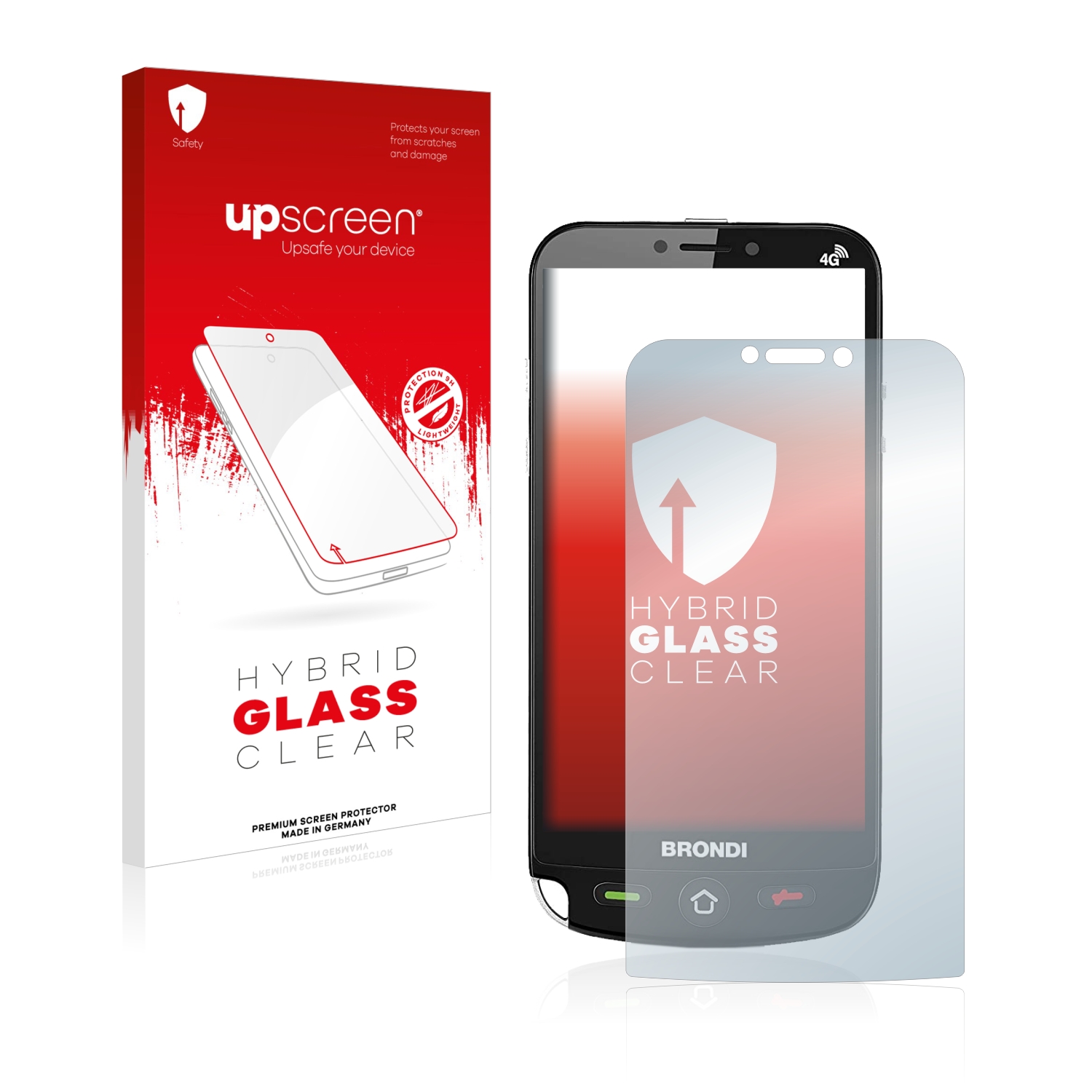 čirá skleněná fólie upscreen Hybrid Glas pro Brondi Amico Dual Sim