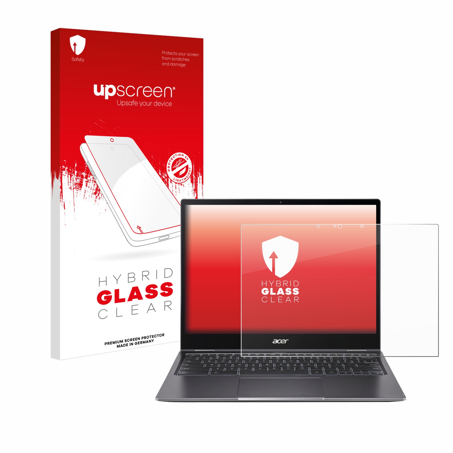 čirá skleněná fólie upscreen Hybrid Glas pro Acer Chromebook Spin 713