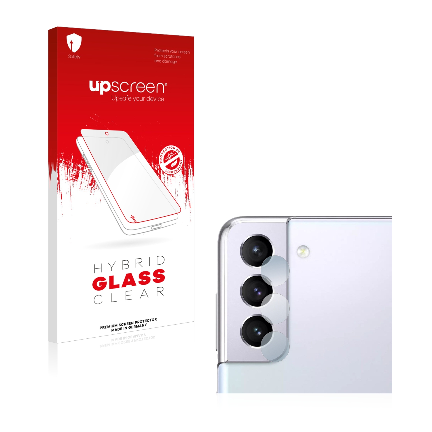 čirá skleněná fólie upscreen Hybrid Glas pro Samsung Galaxy S21 5G (pouze kamera)