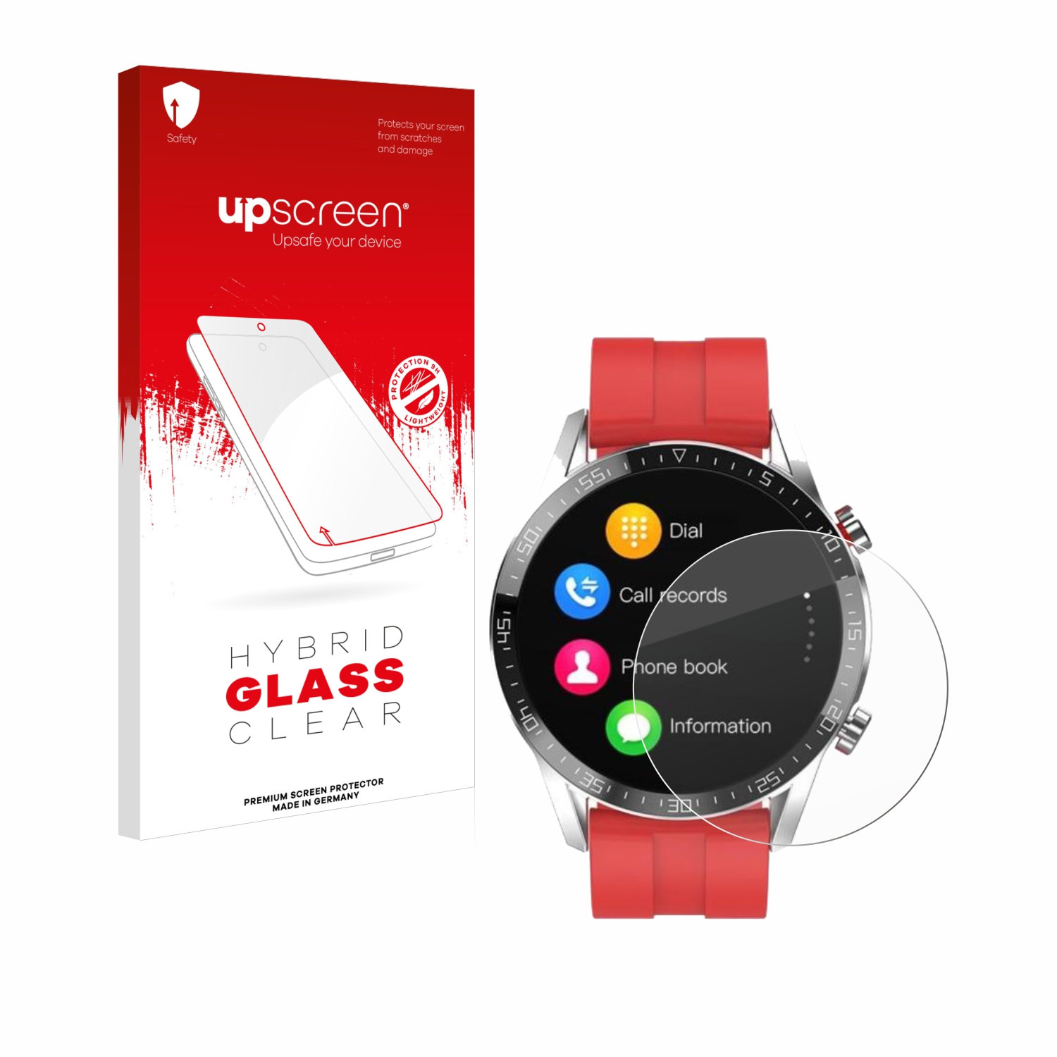 čirá skleněná fólie upscreen Hybrid Glas pro Gentleman Smartwatch