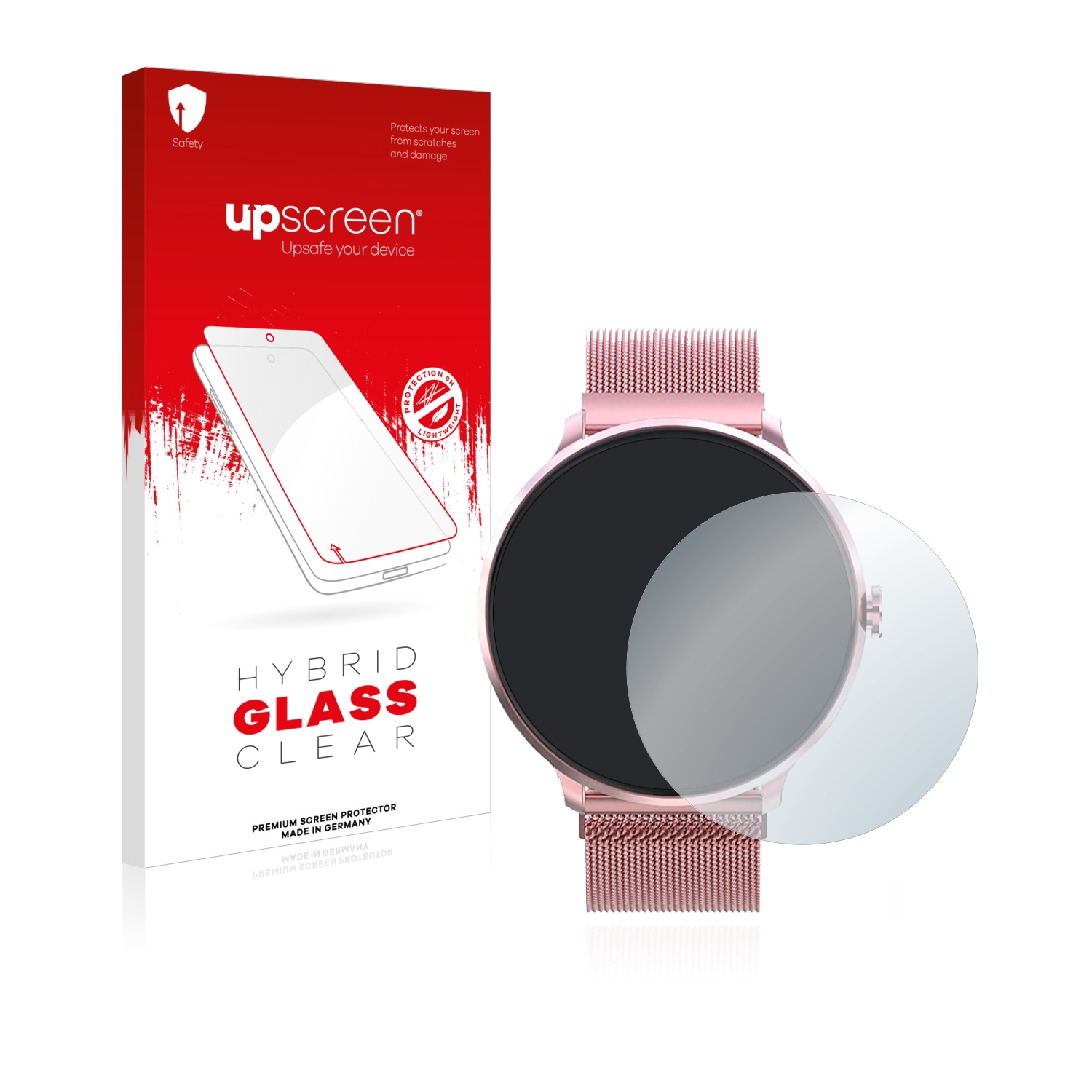 čirá skleněná fólie upscreen Hybrid Glas pro Bebinca Smartwatch