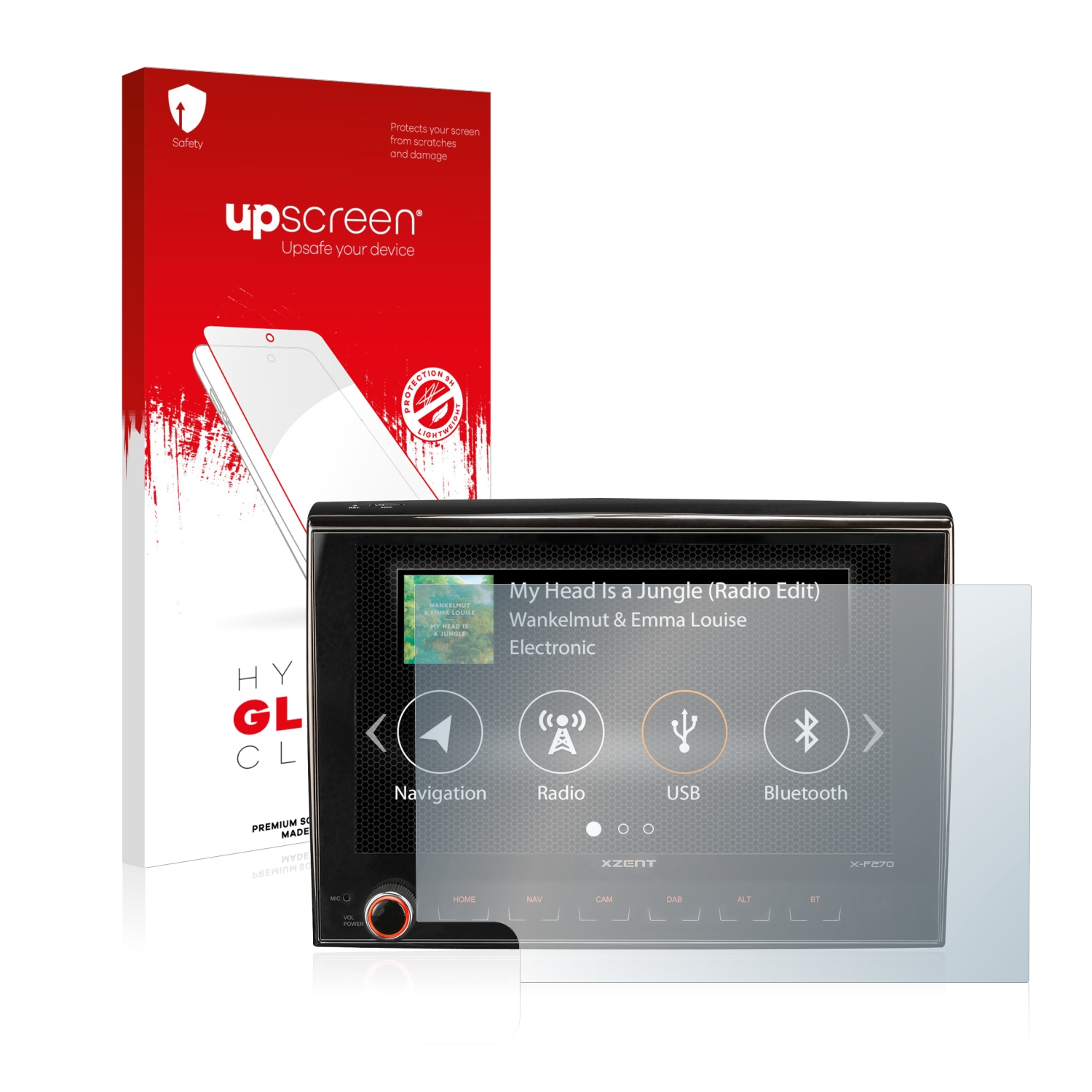 čirá skleněná fólie upscreen Hybrid Glas pro Fiat Ducato III 2014-2021 X-F270 8