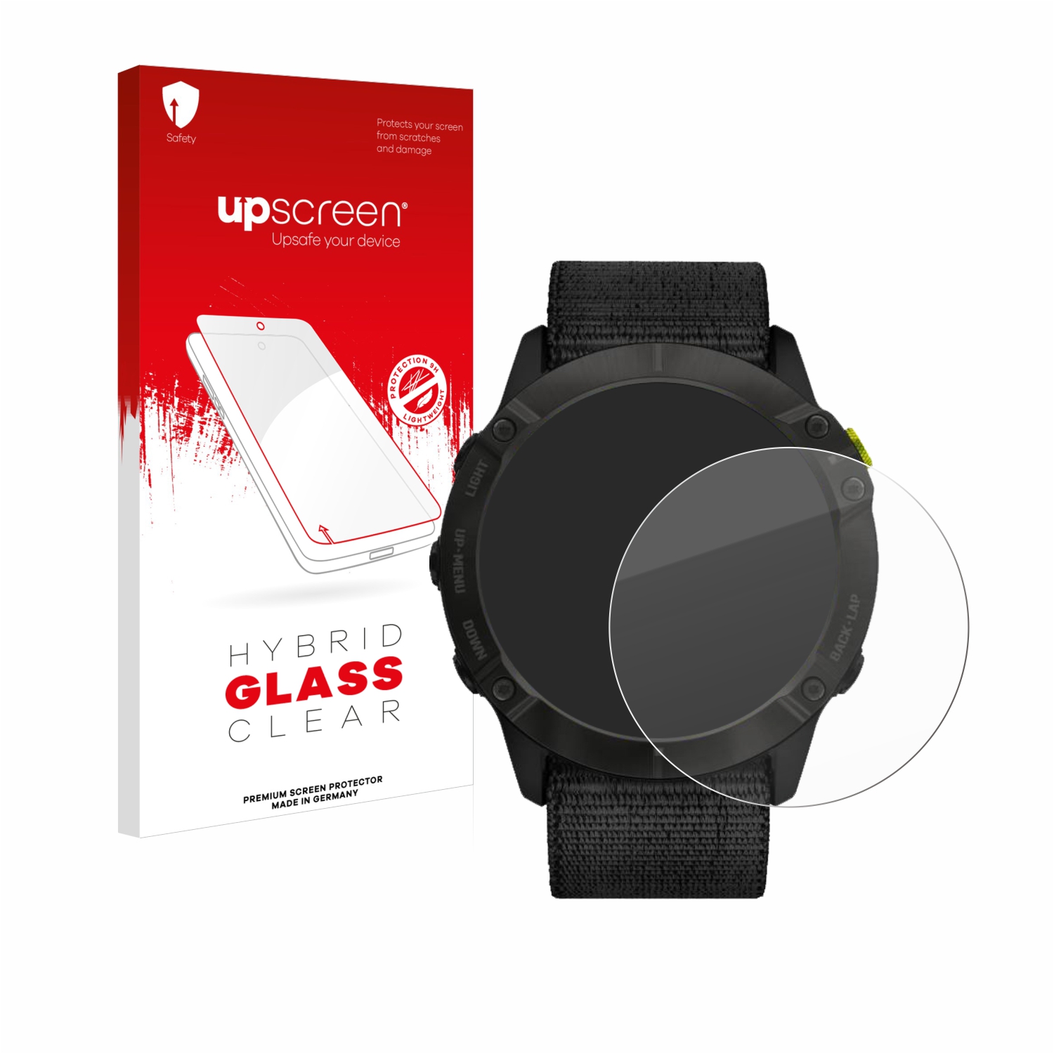 čirá skleněná fólie upscreen Hybrid Glas pro Garmin Enduro
