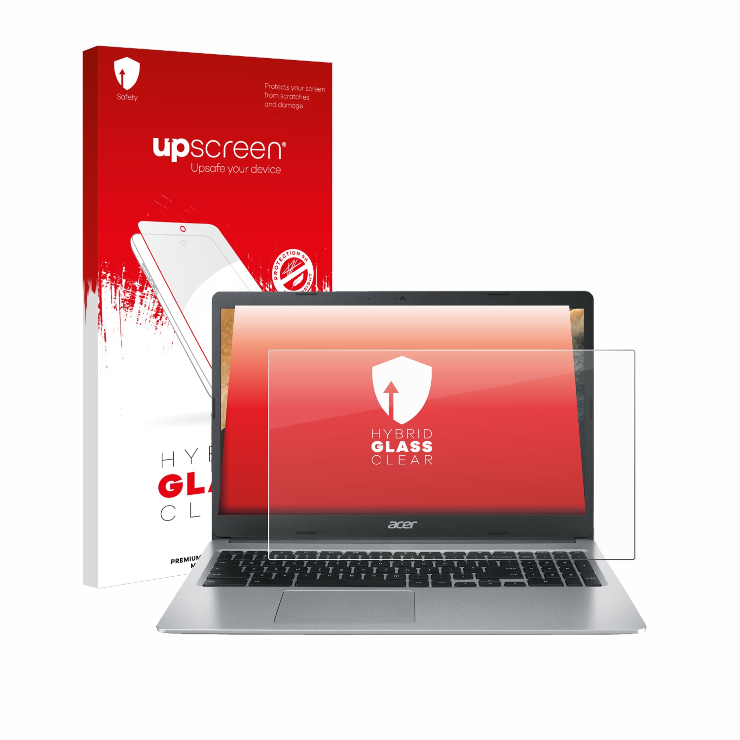 čirá skleněná fólie upscreen Hybrid Glas pro Acer Chromebook 315 CB315-3HT