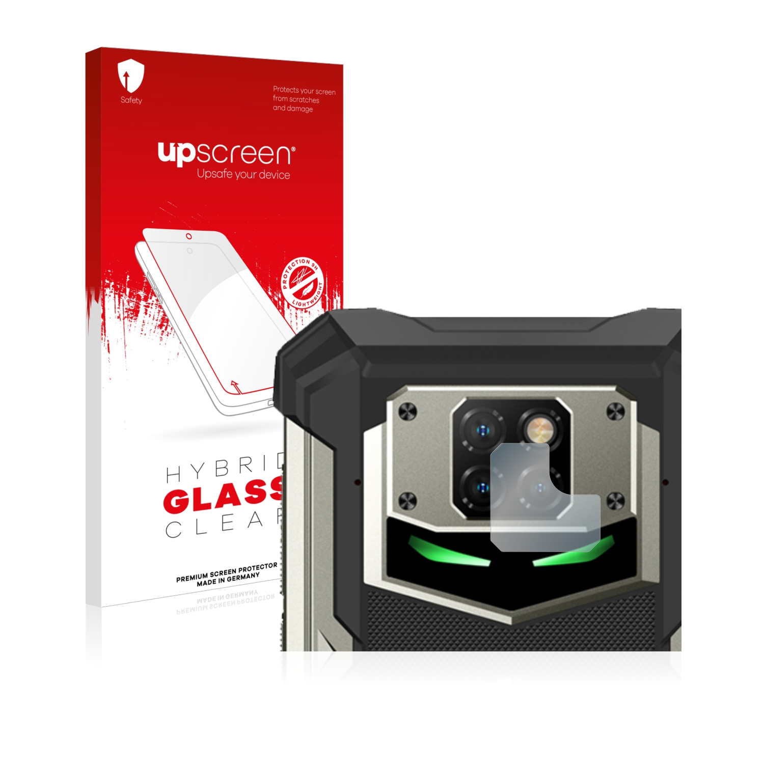 čirá skleněná fólie upscreen Hybrid Glas pro Doogee S88 Plus (pouze kamera)