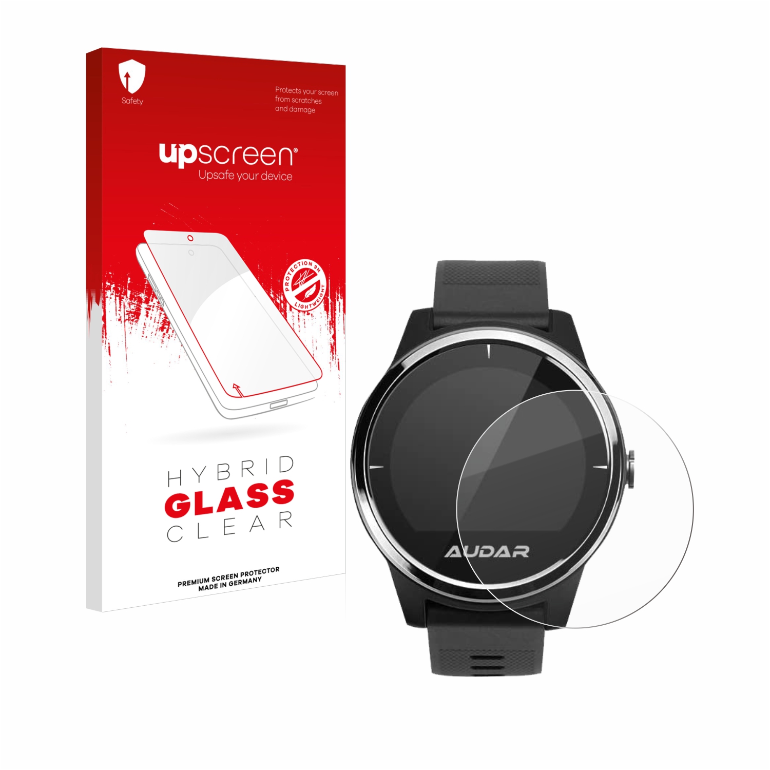 čirá skleněná fólie upscreen Hybrid Glas pro August Audar E1