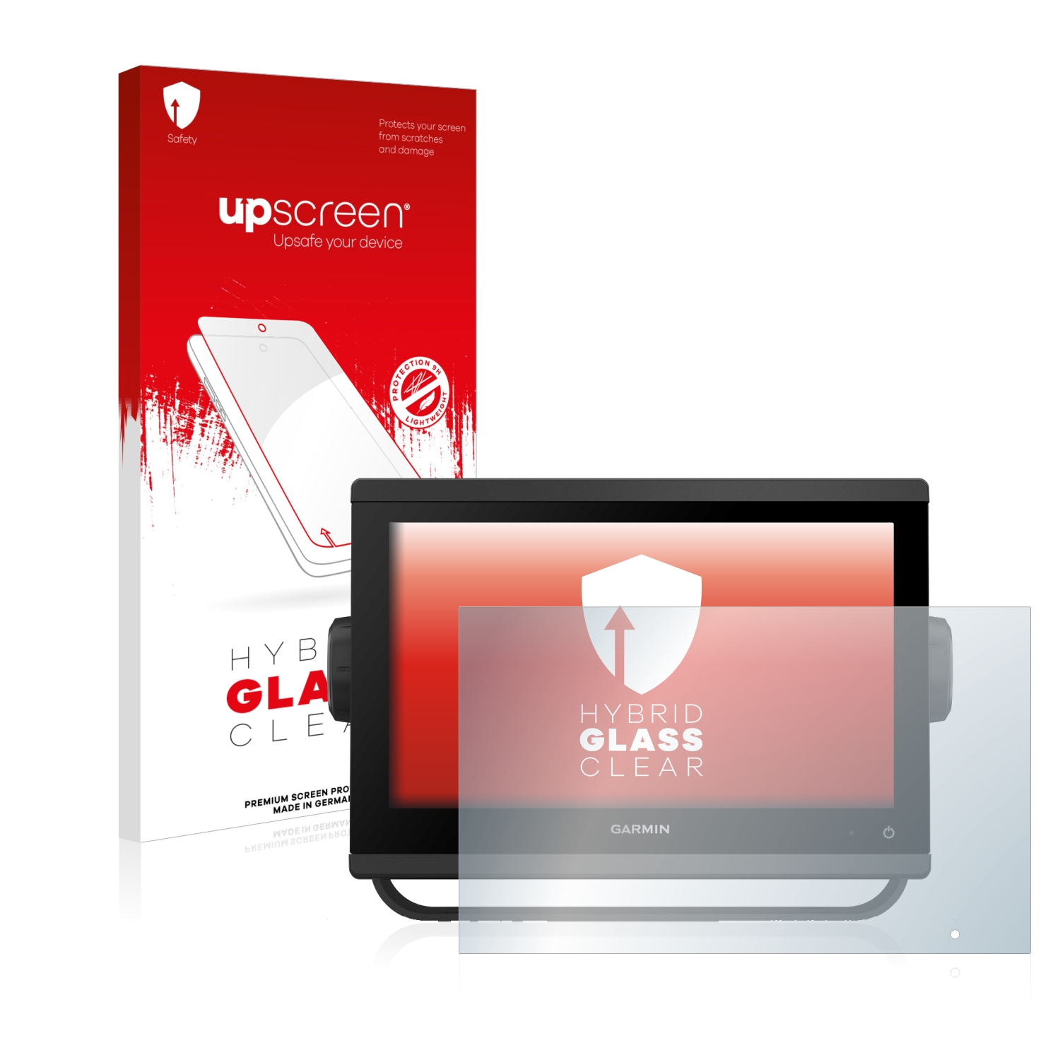čirá skleněná fólie upscreen Hybrid Glas pro Garmin GPSMAP 923