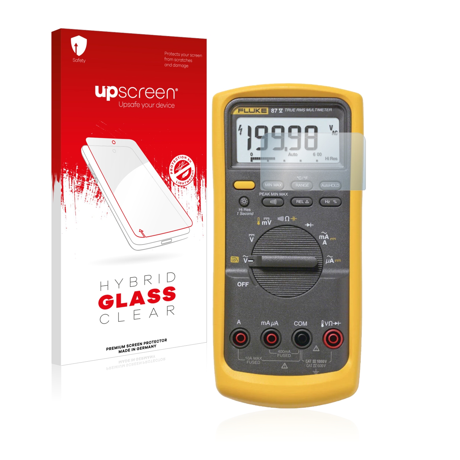 čirá skleněná fólie upscreen Hybrid Glas pro Fluke 87v