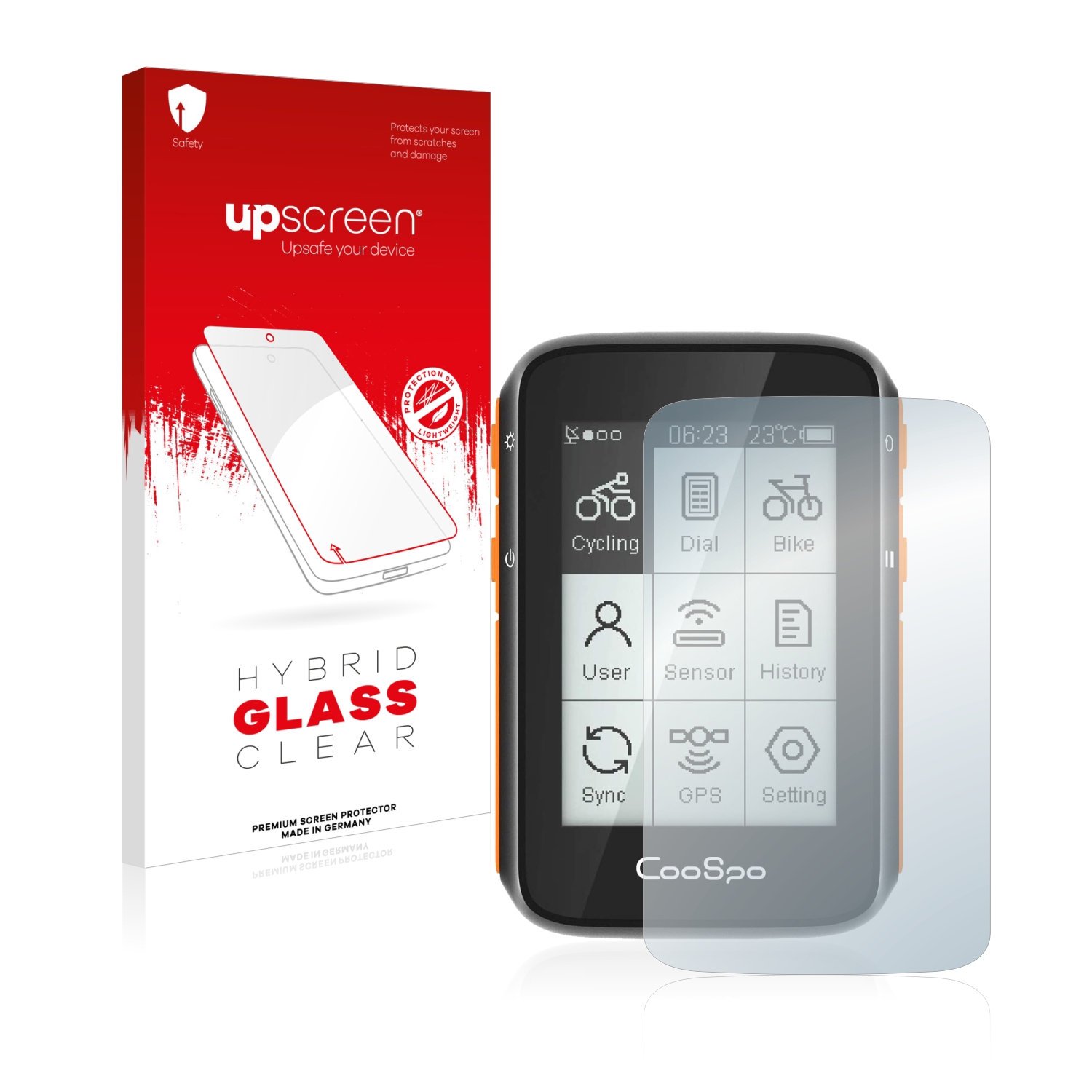čirá skleněná fólie upscreen Hybrid Glas pro CooSpo BC200