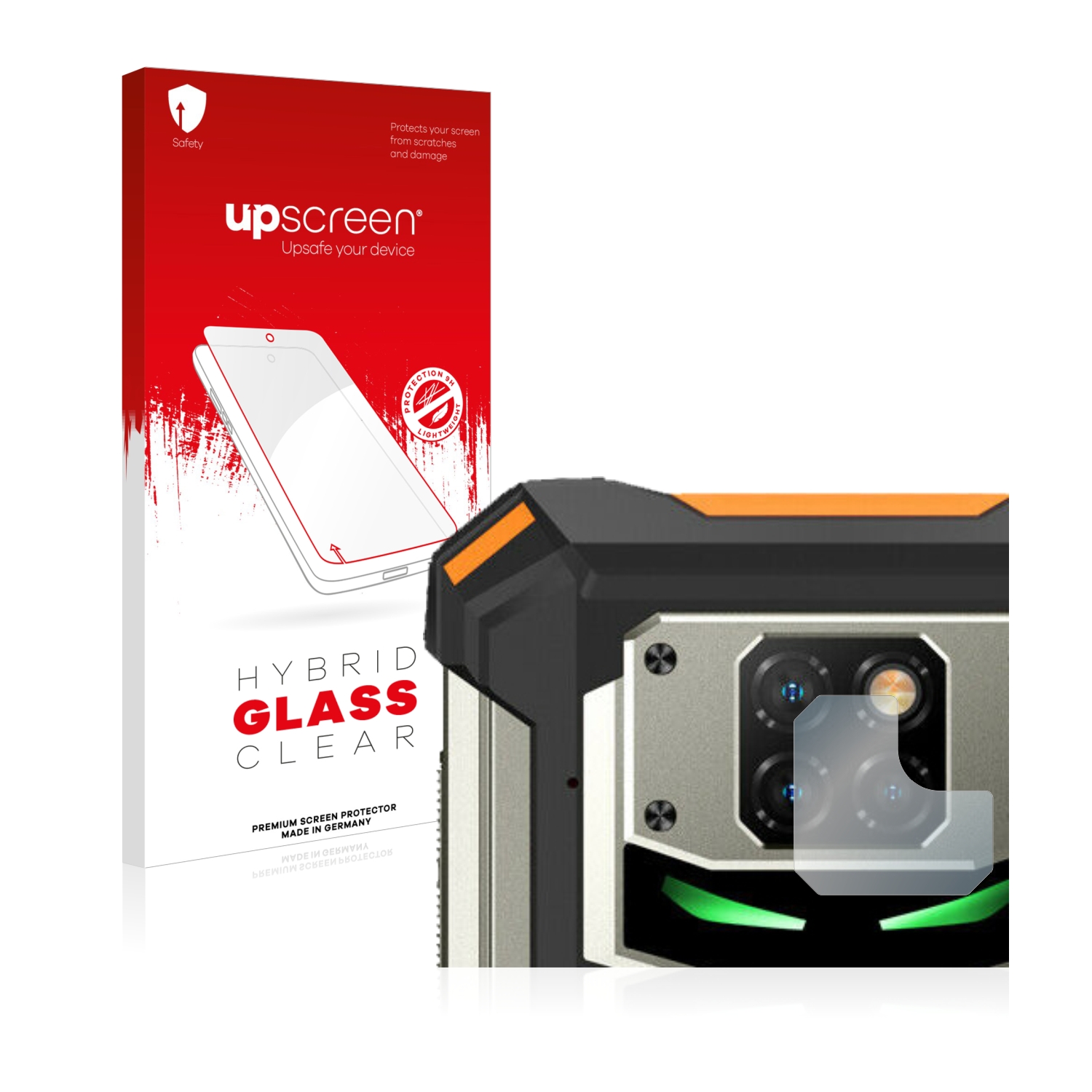 čirá skleněná fólie upscreen Hybrid Glas pro Doogee S88 Pro (pouze kamera)