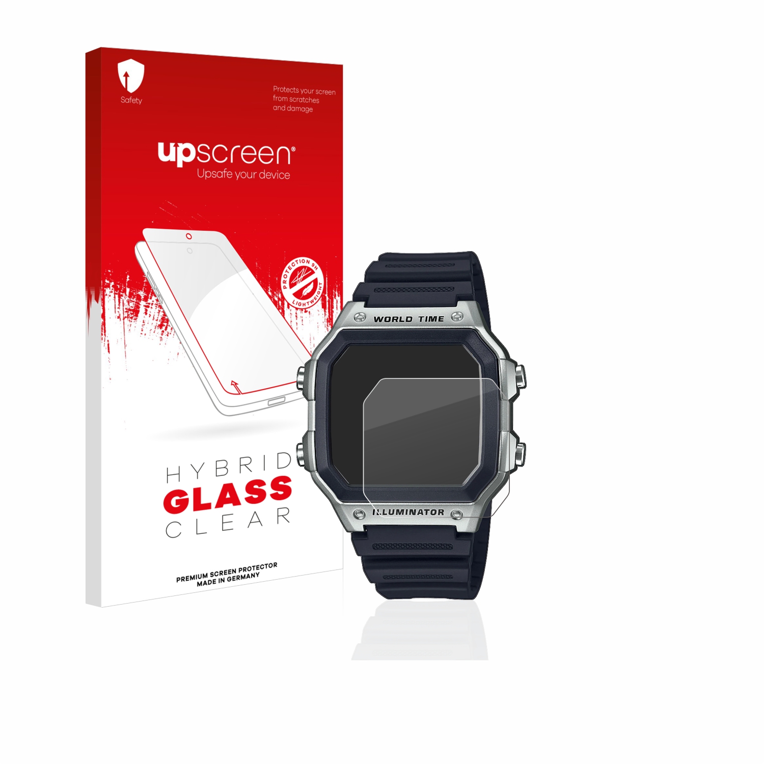 čirá skleněná fólie upscreen Hybrid Glas pro Casio AE-1200WH-1CVEF