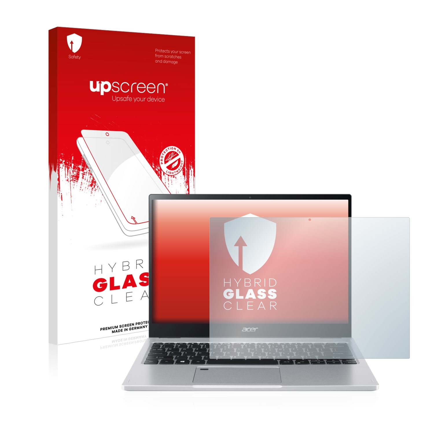 čirá skleněná fólie upscreen Hybrid Glas pro Acer Spin 3 SP313-51