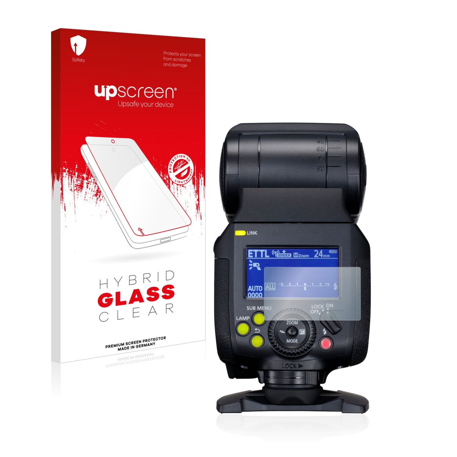 čirá skleněná fólie upscreen Hybrid Glas pro Canon Speedlite EL-1