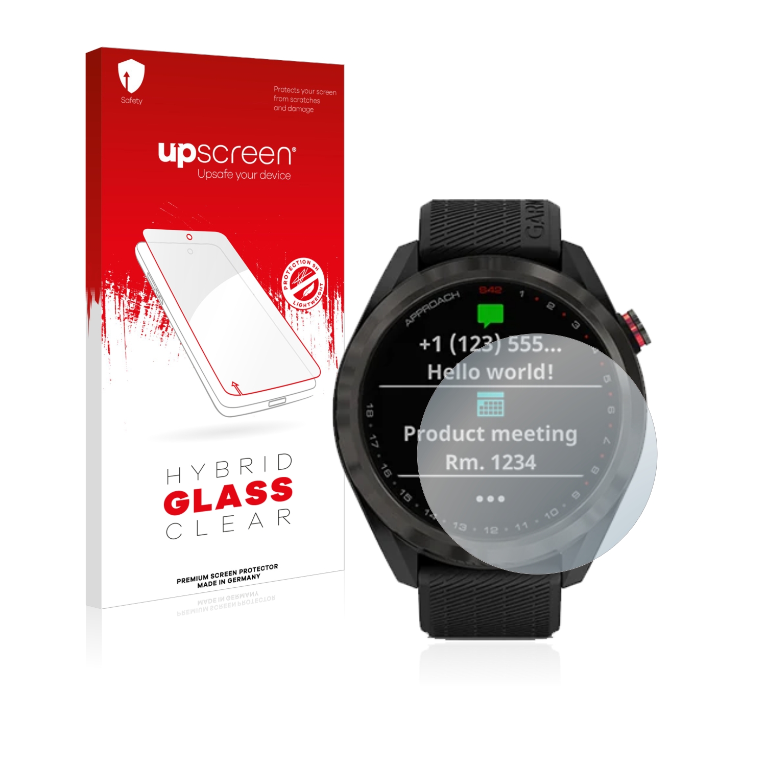 čirá skleněná fólie upscreen Hybrid Glas pro Garmin Approach S42
