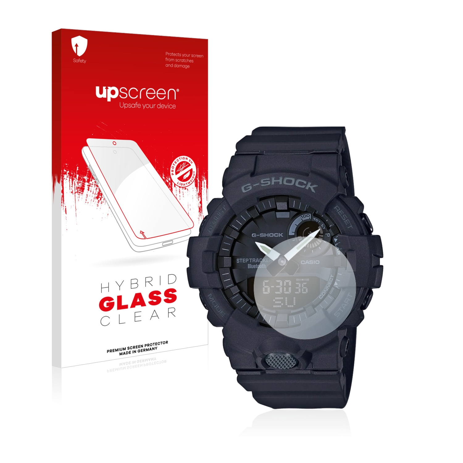 čirá skleněná fólie upscreen Hybrid Glas pro Casio G-Shock GBA800