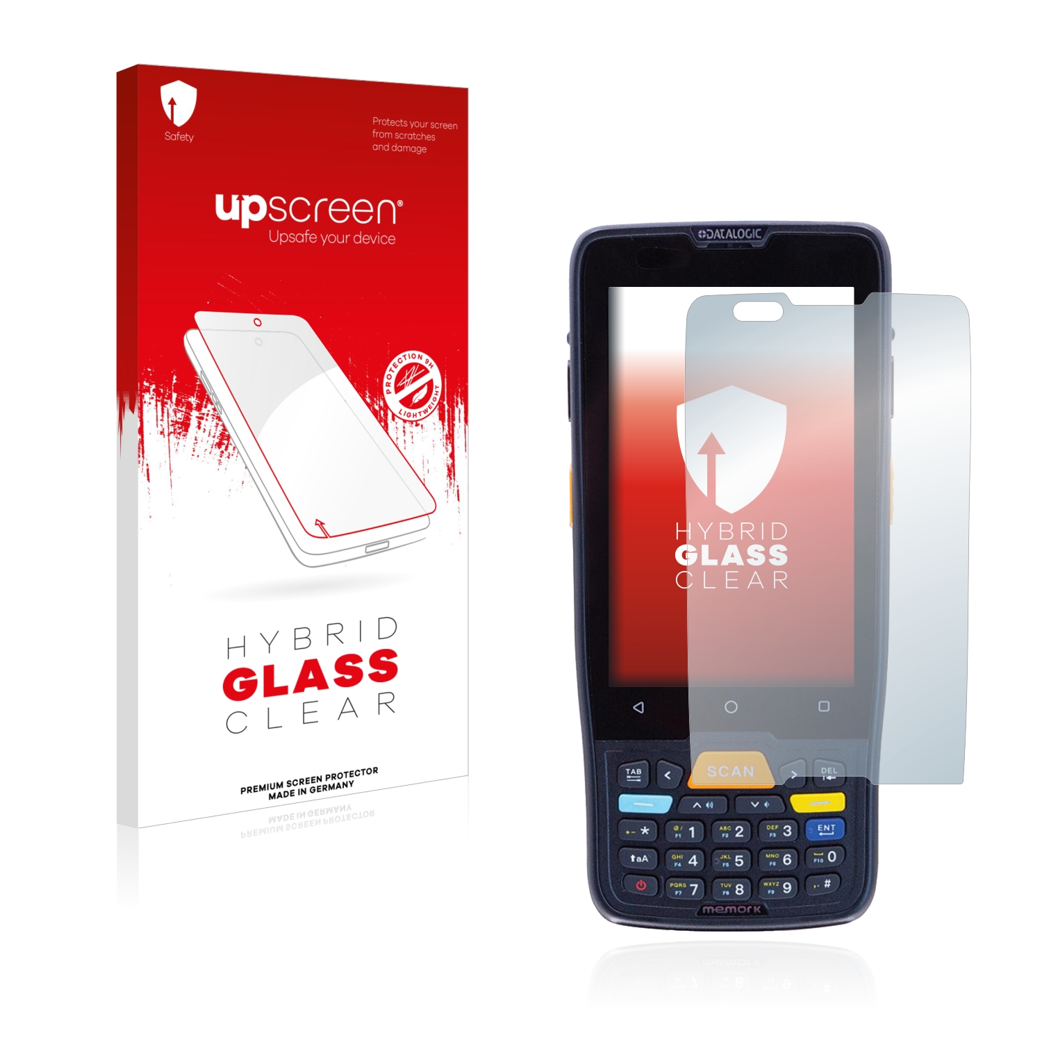 čirá skleněná fólie upscreen Hybrid Glas pro Datalogic Memor K