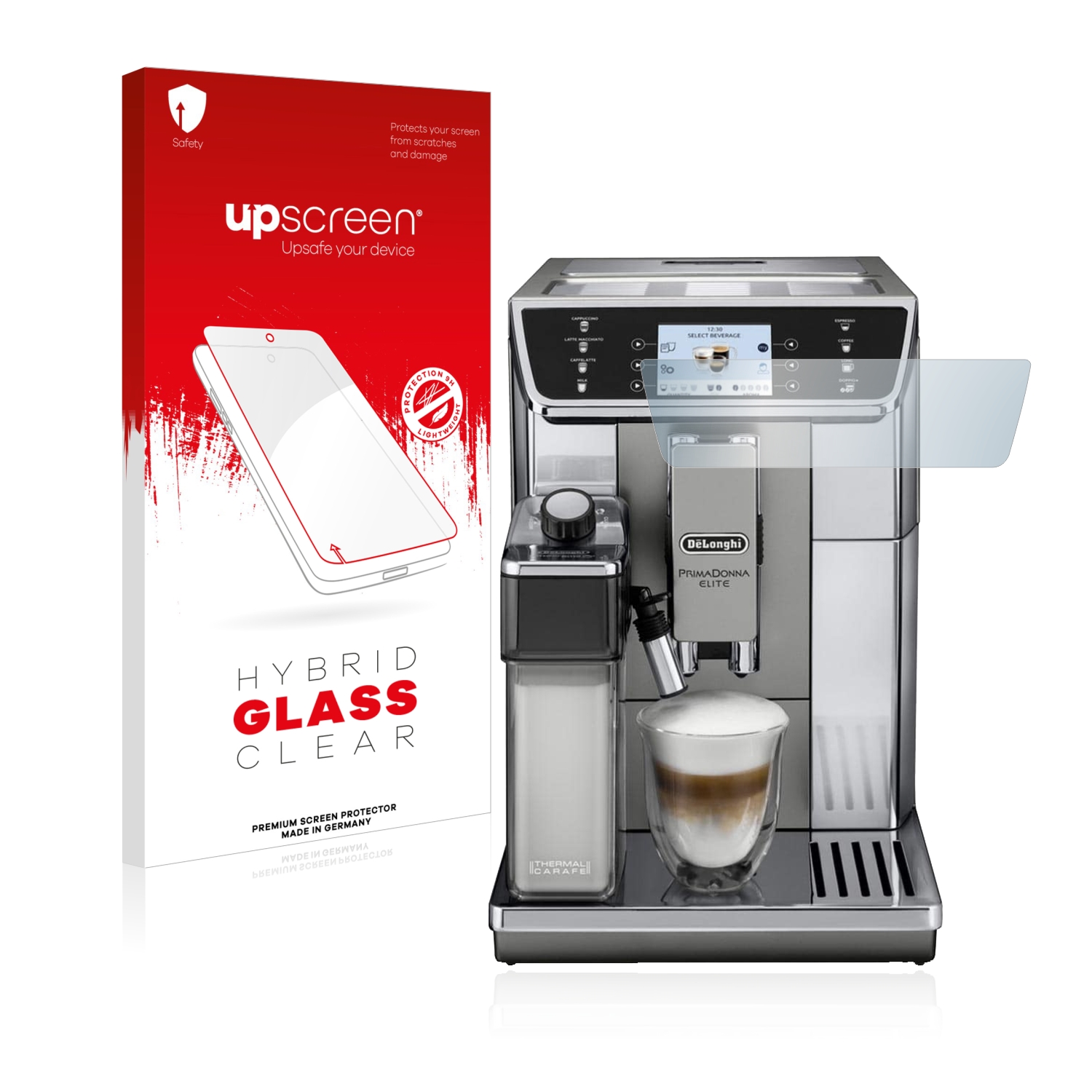 čirá skleněná fólie upscreen Hybrid Glas pro DeLonghi Primadonna Elite ECAM650.85.MS
