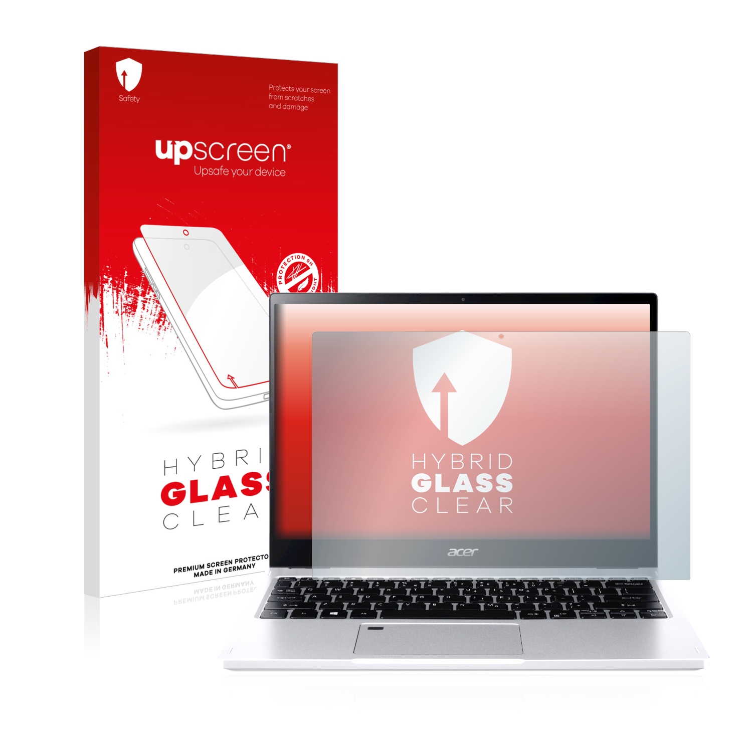 čirá skleněná fólie upscreen Hybrid Glas pro Acer Spin 3 SP313-51N