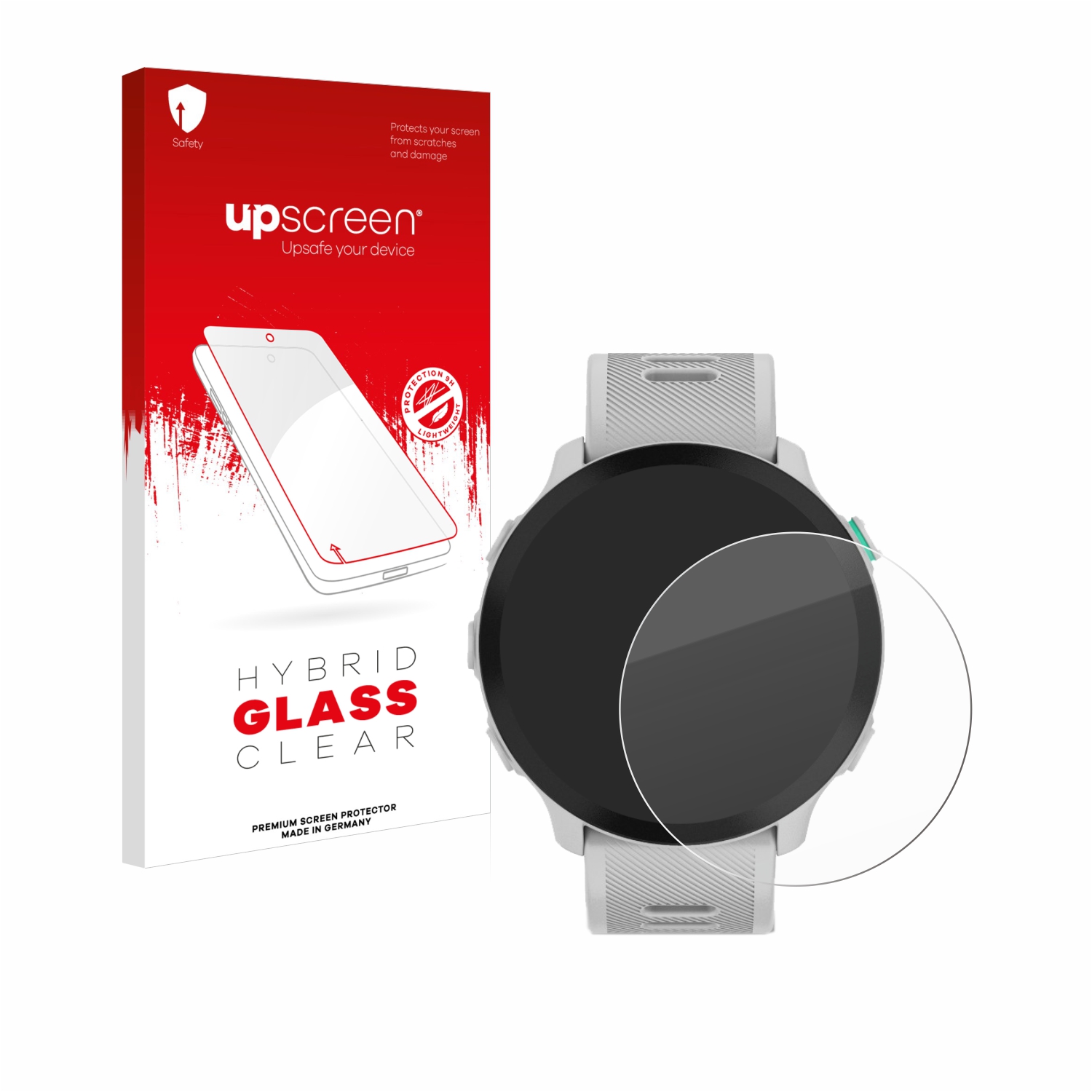 čirá skleněná fólie upscreen Hybrid Glas pro Garmin Forerunner 55