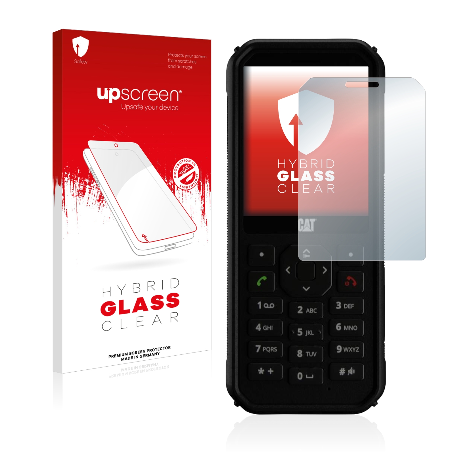 čirá skleněná fólie upscreen Hybrid Glas pro Caterpillar Cat B40