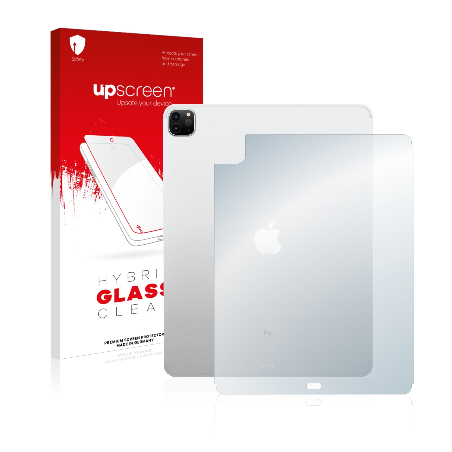 čirá skleněná fólie upscreen Hybrid Glas pro Apple iPad 12.9 Pro WiFi Cellular 2021 (zadní strana, 5. Gen.)