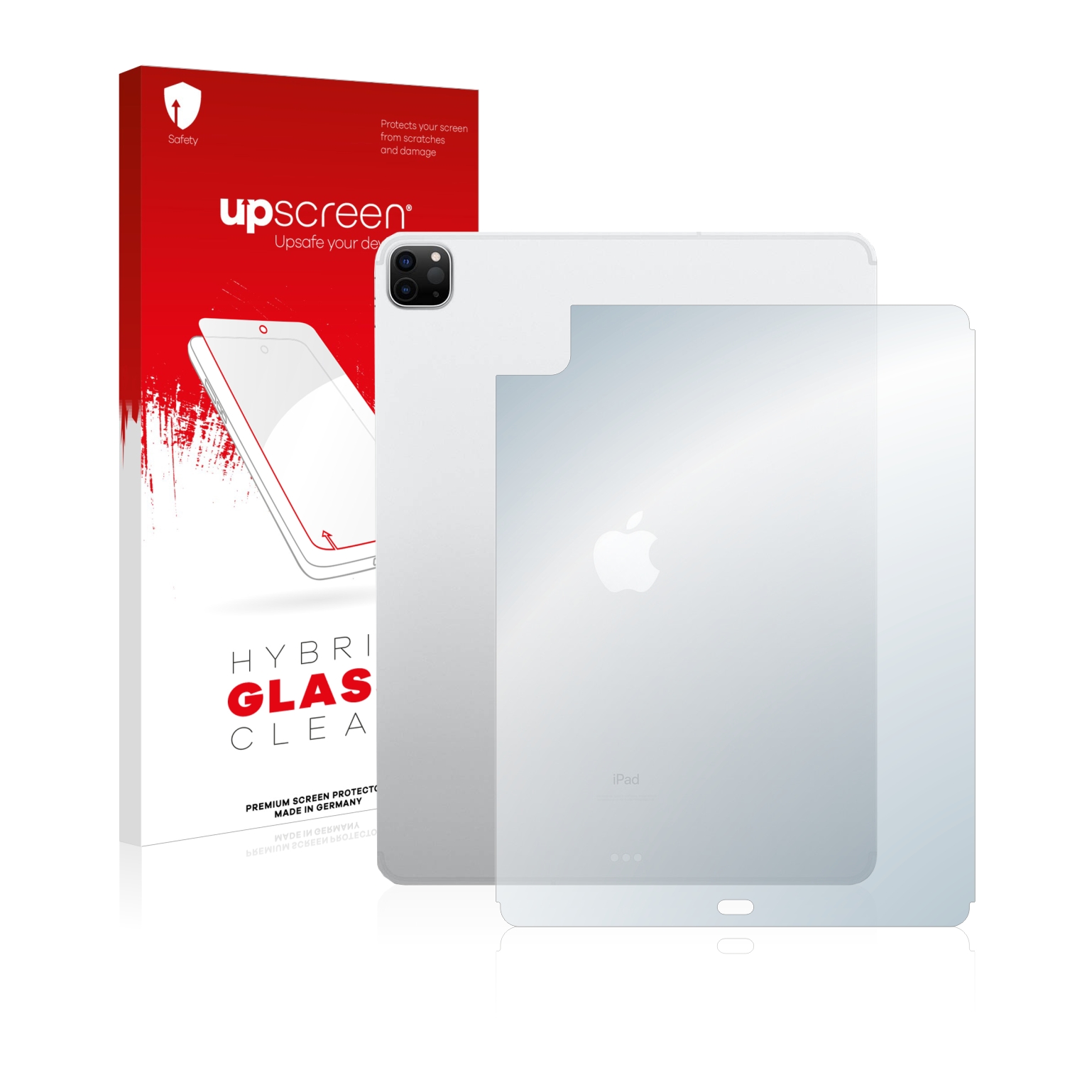 čirá skleněná fólie upscreen Hybrid Glas pro Apple iPad 12.9 Pro WiFi 2021 (zadní strana, 5. Gen.)