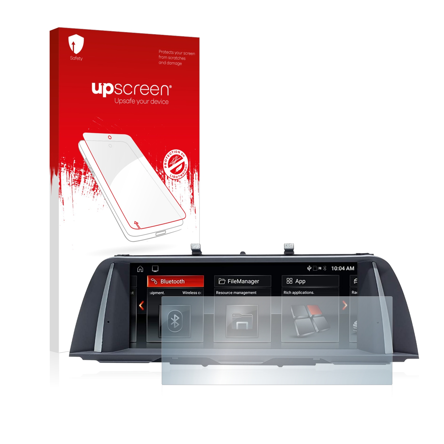 čirá skleněná fólie upscreen Hybrid Glas pro BMW 5 F10 2014 Professional 10,2