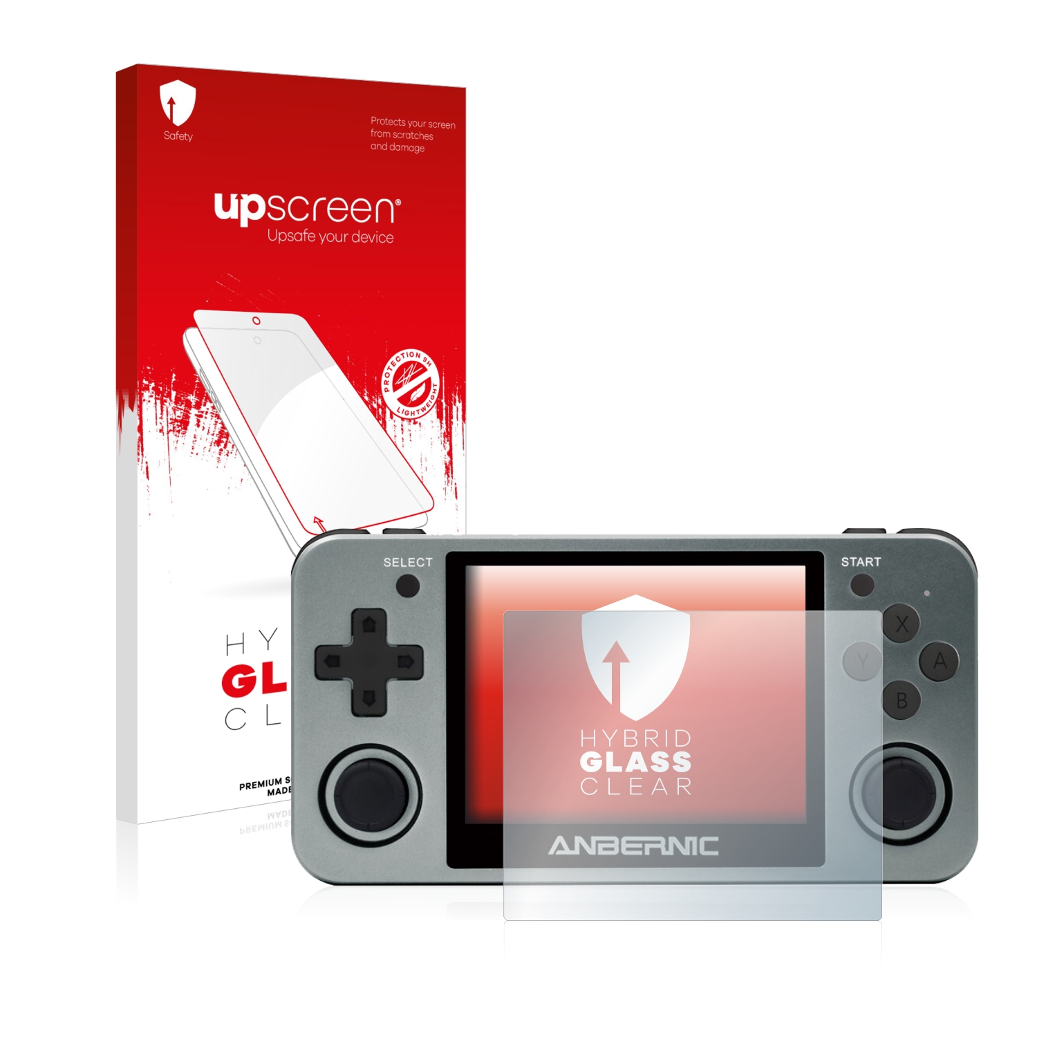 čirá skleněná fólie upscreen Hybrid Glas pro Anbernic RG350M