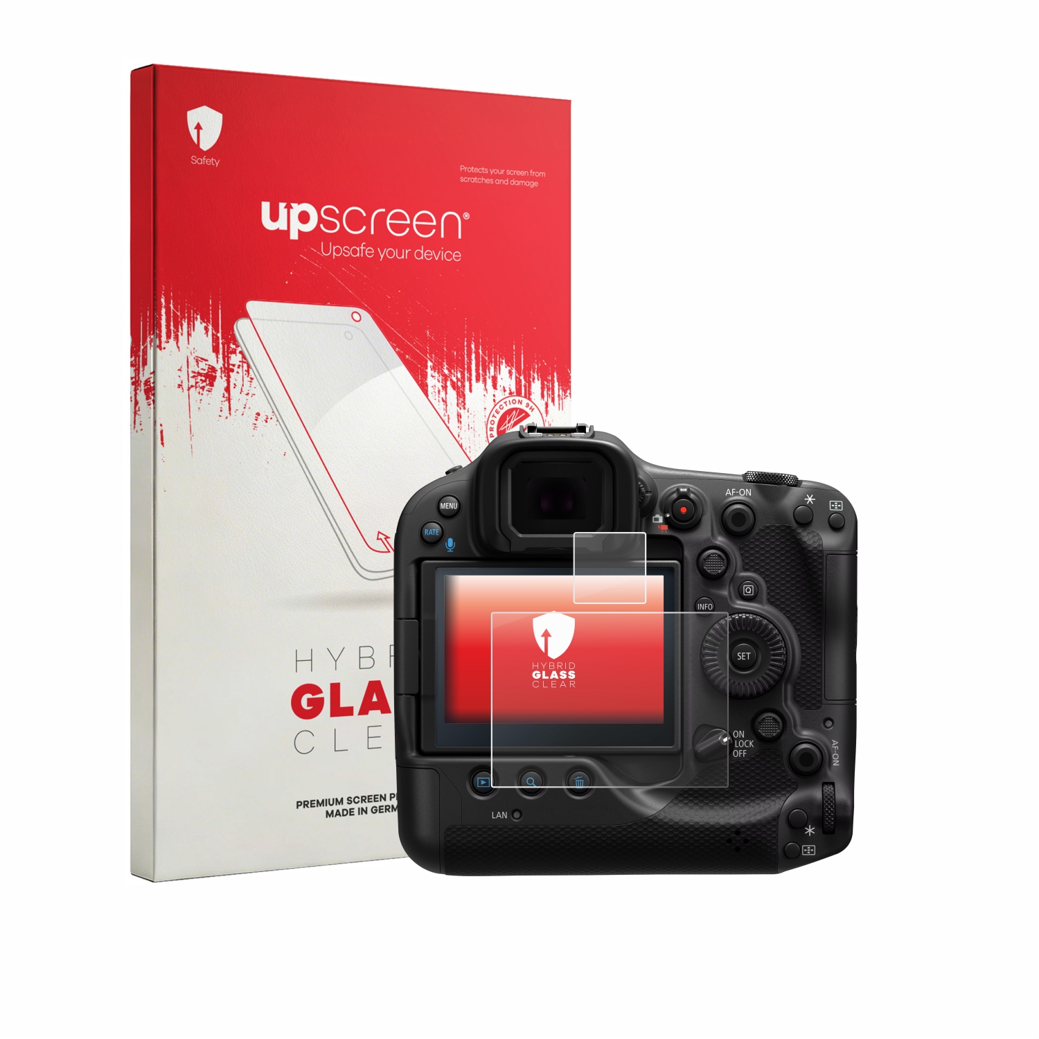 čirá skleněná fólie upscreen Hybrid Glas pro Canon EOS R3