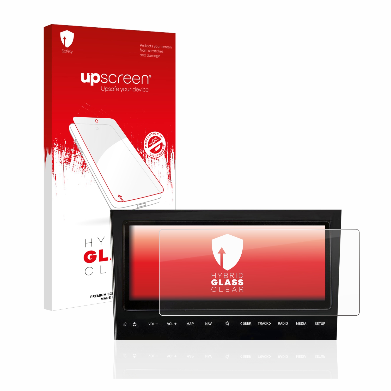čirá skleněná fólie upscreen Hybrid Glas pro Hyundai Tucson NX4 2021 Infotainment System 10