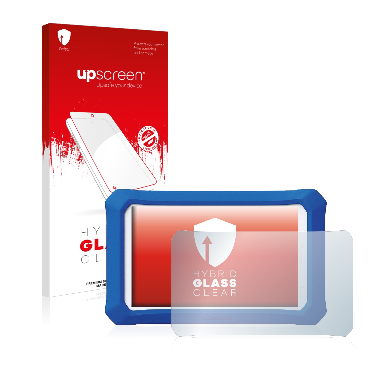 čirá skleněná fólie upscreen Hybrid Glas pro Clementoni Clempad X PLUS