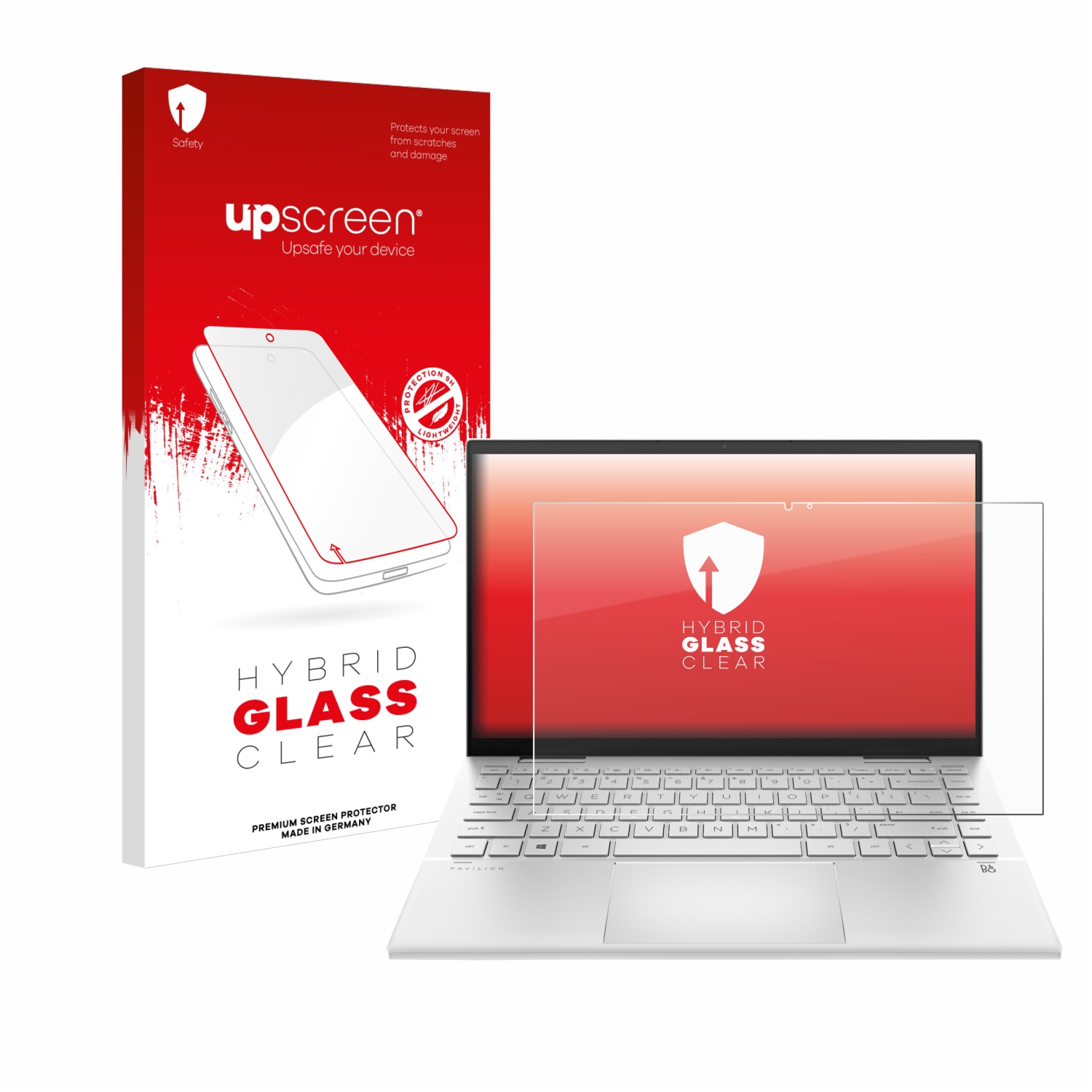 čirá skleněná fólie upscreen Hybrid Glas pro HP Pavilion x360 (14-dyX)