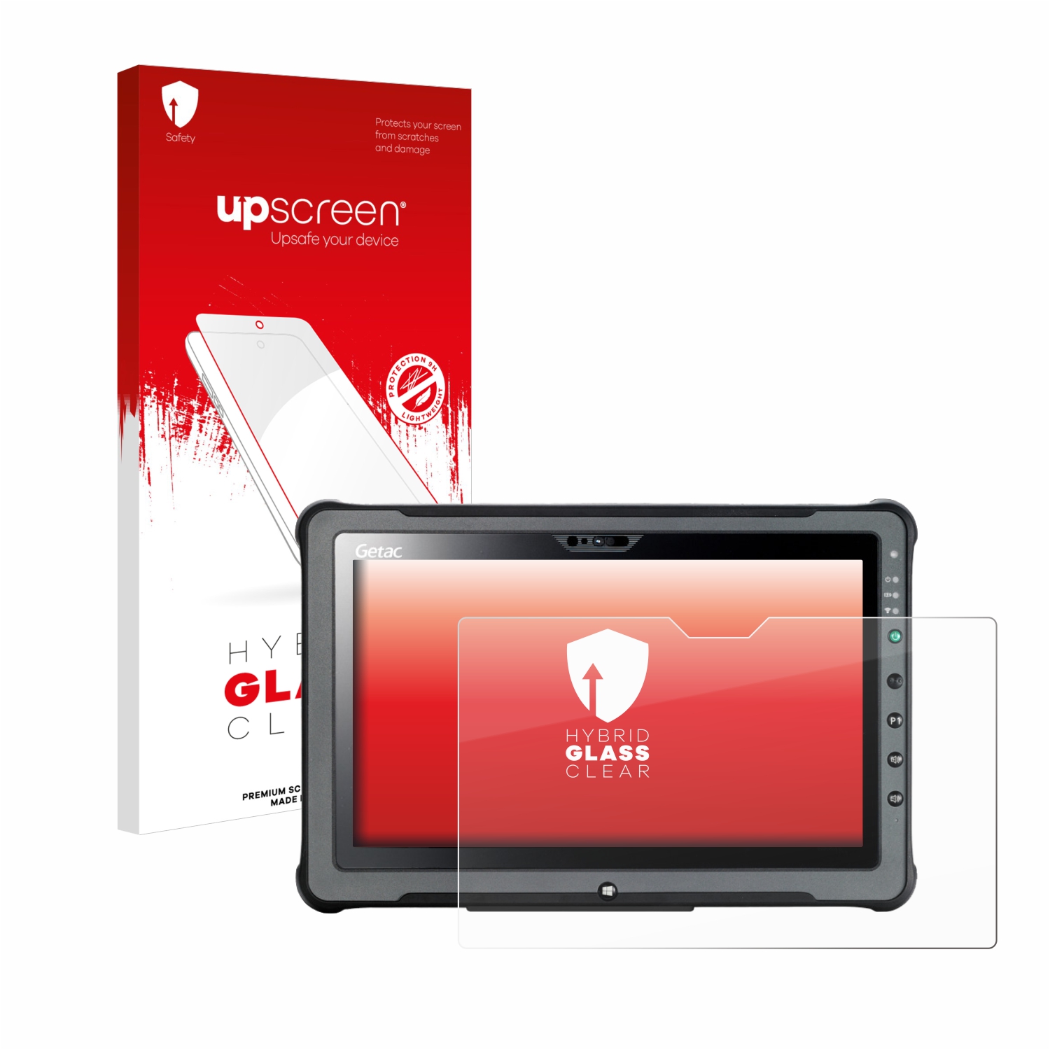 čirá skleněná fólie upscreen Hybrid Glas pro Getac F110 Premium